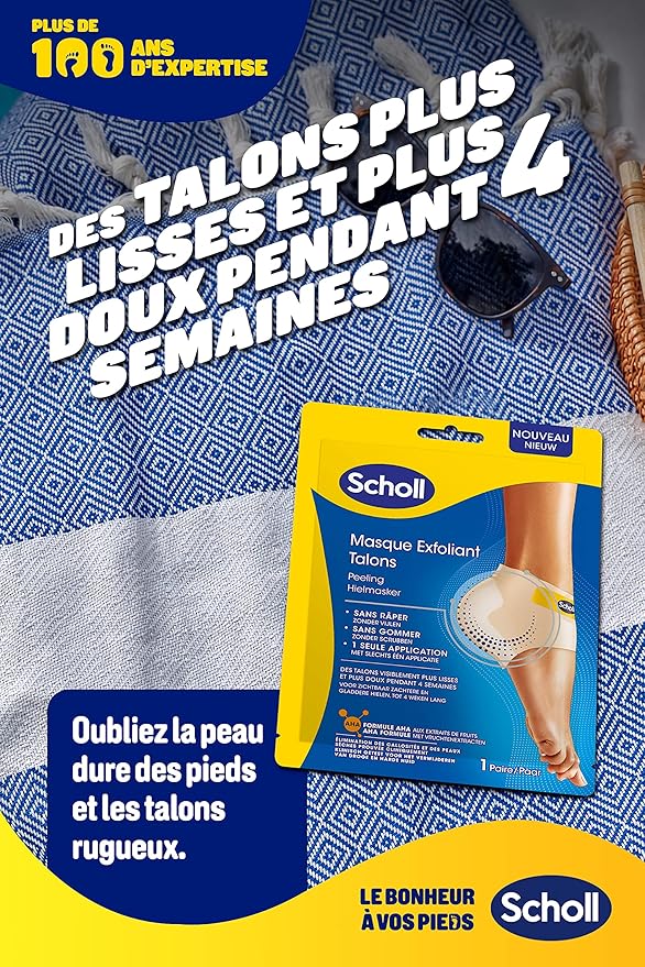 SCHOLL EXPERT CARE MASQUE EXFOLIANT TALONS – LOT DE 2 TALONS