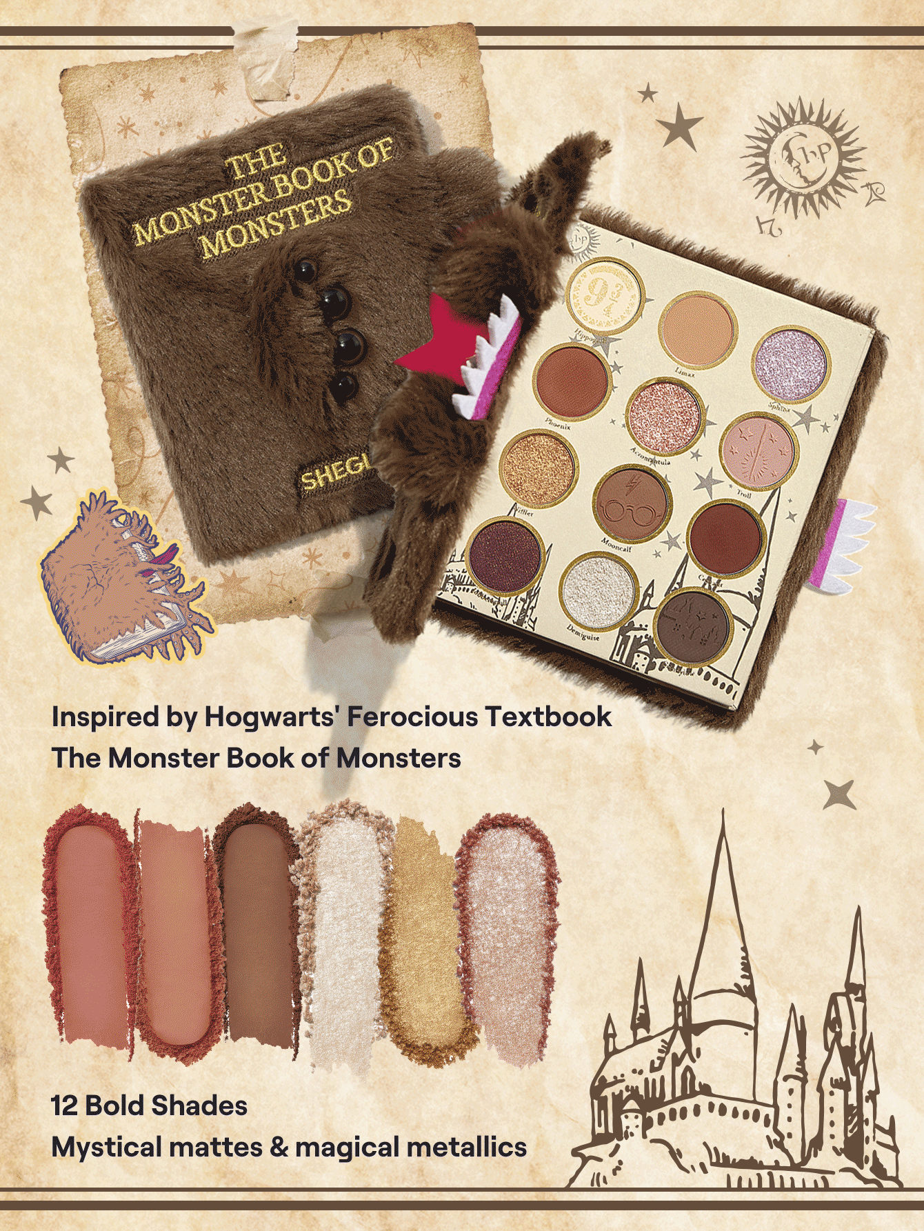 HARRY POTER X SHEGLAM PALETTE MONTER BOOK