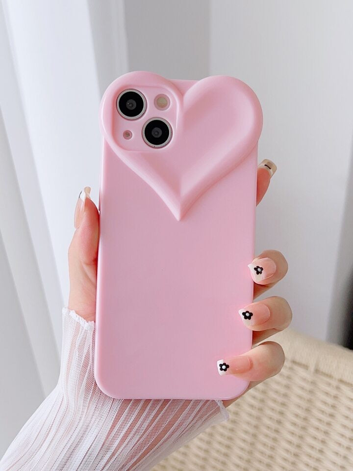 COQUE ROSE MOTIF COEUR TRÈS CUTE