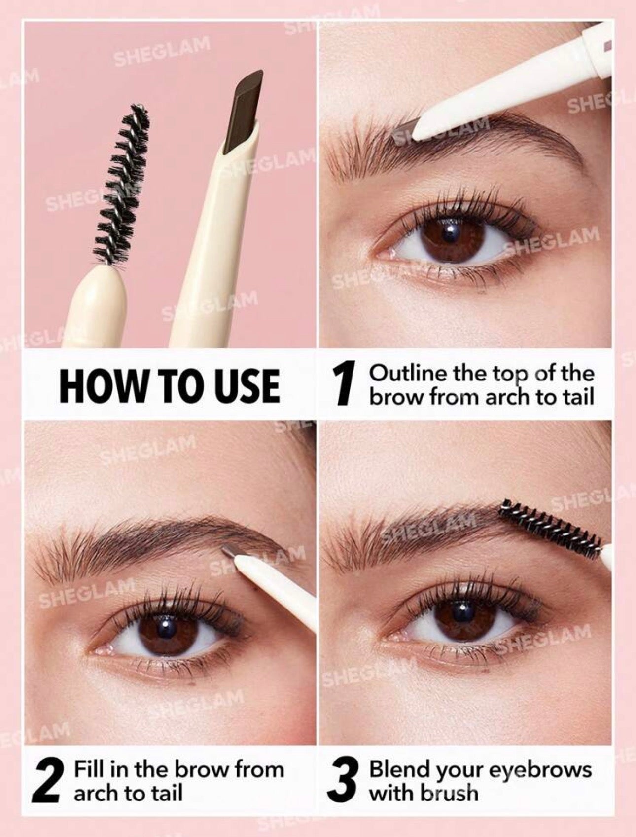 SHEGLAM CRAYON A SOURCILS LONGUE DURÉE BETTER BROWS ( TAUPE )