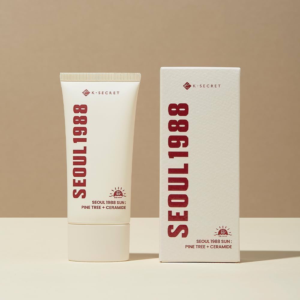 K-SECRET SEOUL 1988 SUNSCREEN PINE TREE + CERAMIDE 50 ML