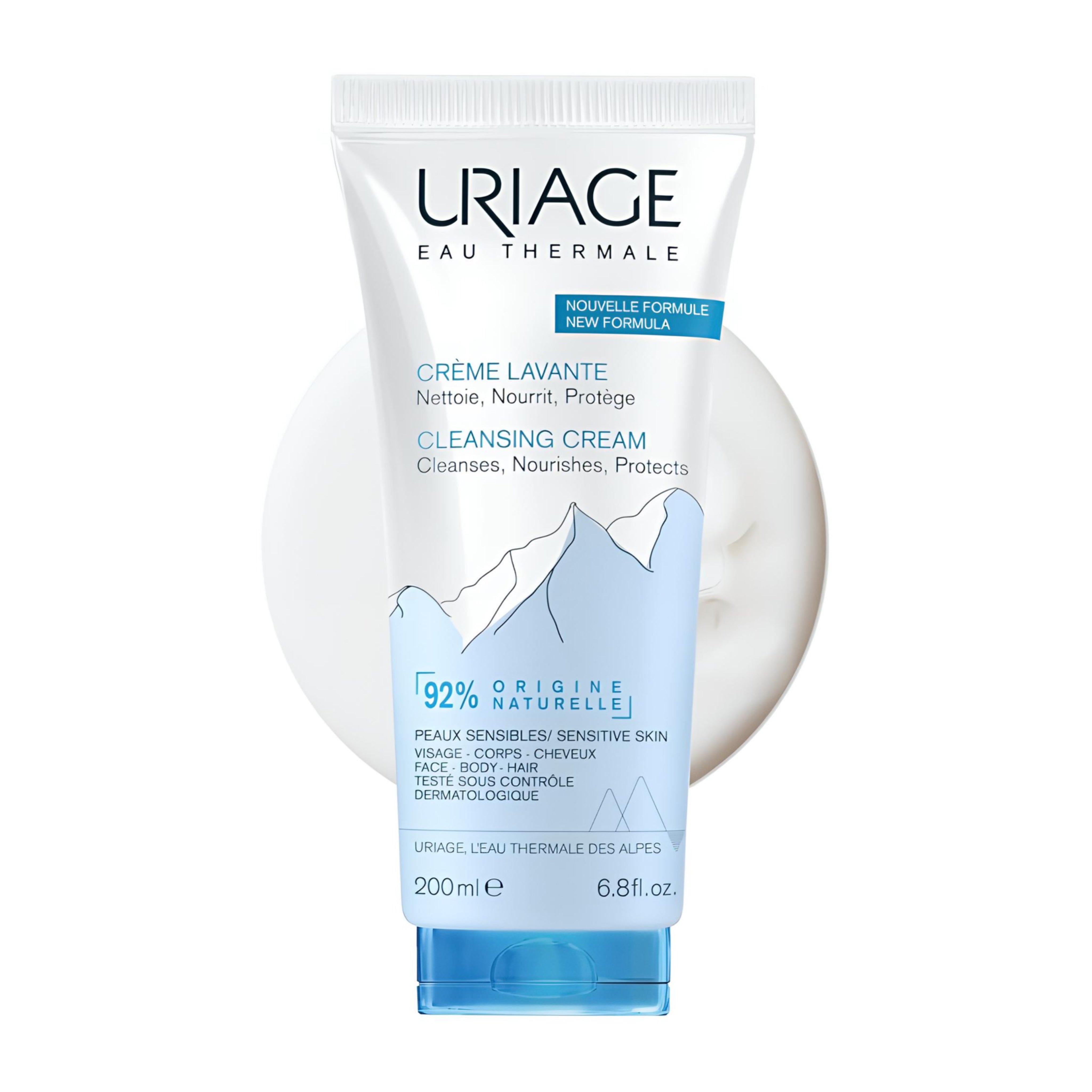URIAGE EAU THERMALE CRÈME LAVANTE POUR LES PEAUX SENSIBLES 200ML