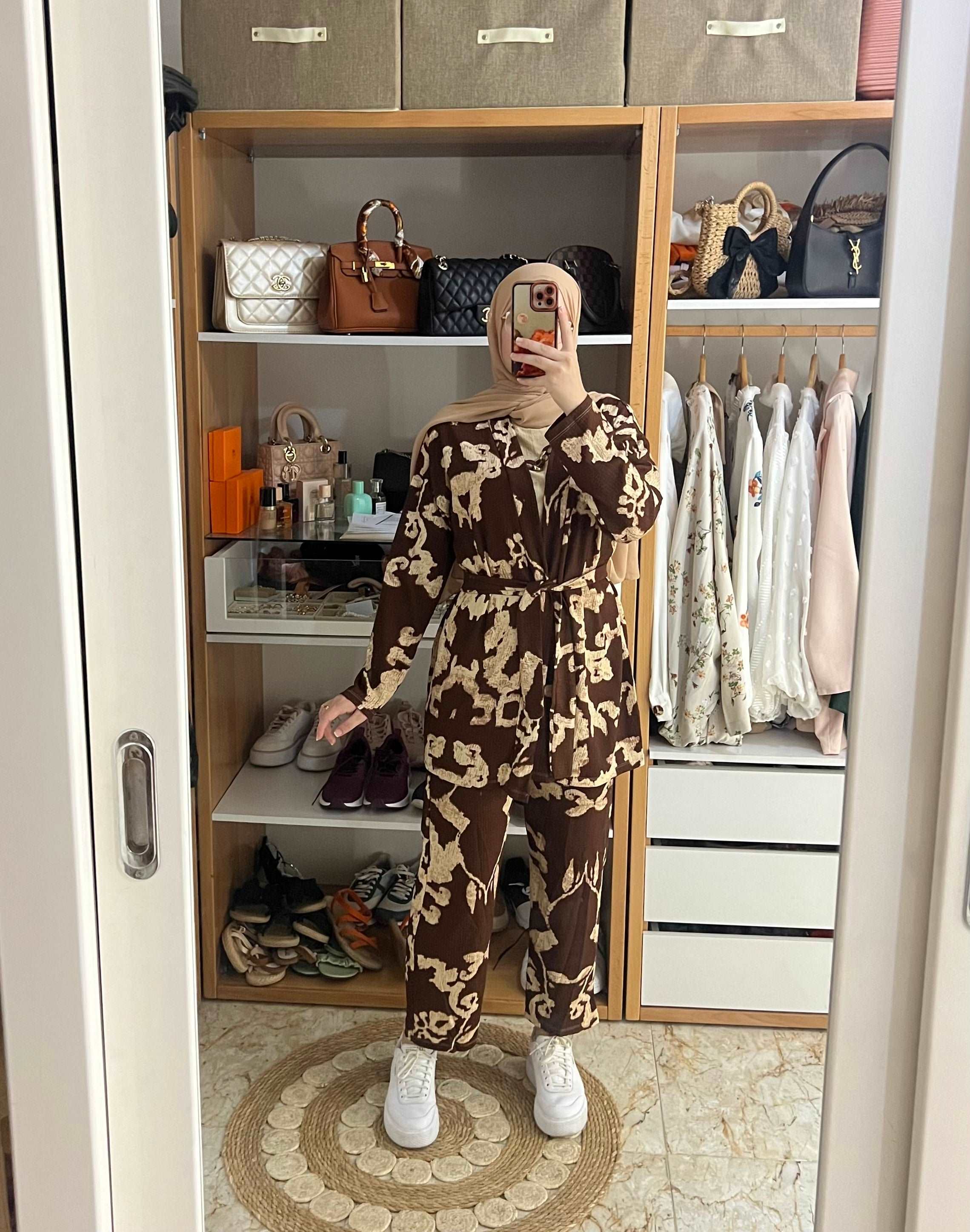 ENSEMBLE 3 PIECES KIMONO PANTALON TRICOT SANS MANCHES DEMI SAISON - Premium ENSEMBLE from DION - Just DA 5600! Shop now at DION