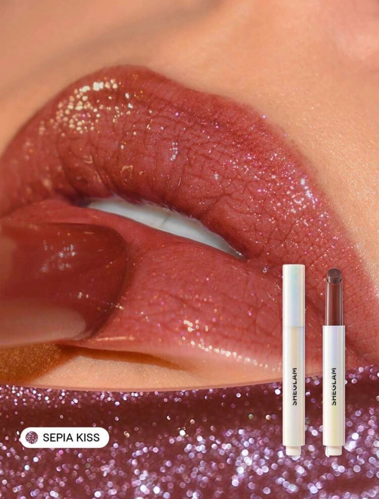 SHEGLAM SHIMMER LIP PLUMPER SEPIA KISS