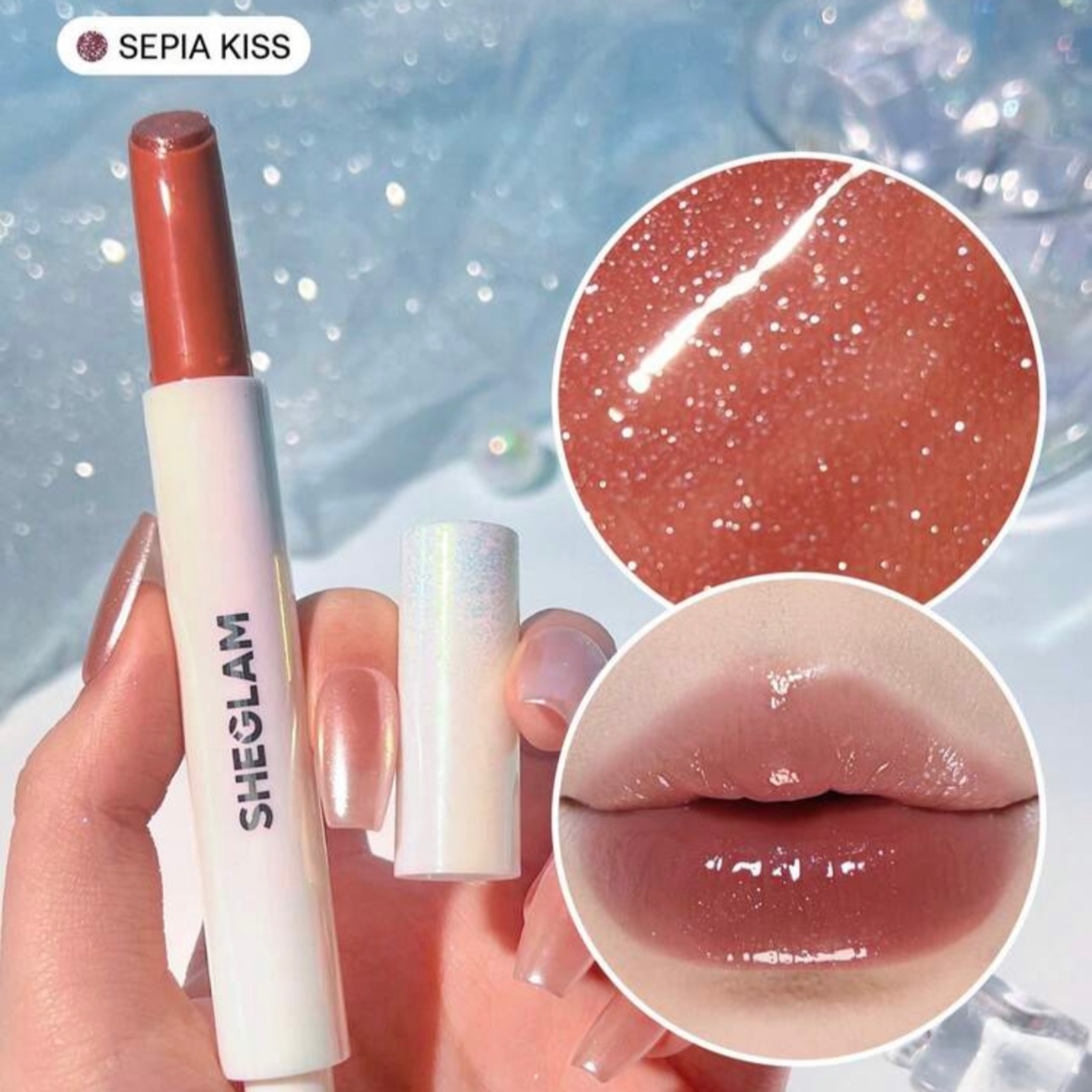 SHEGLAM SHIMMER LIP PLUMPER SEPIA KISS
