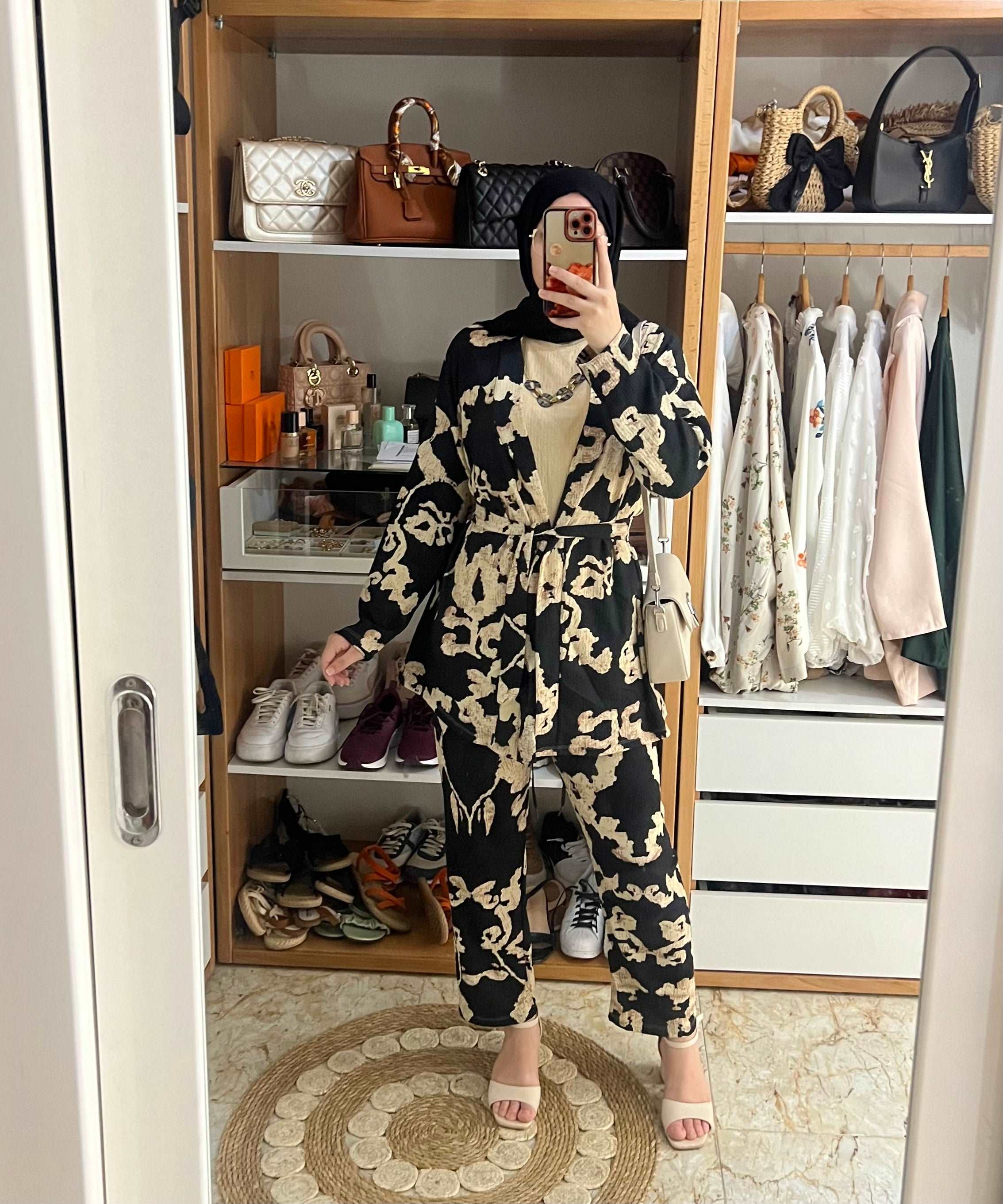 ENSEMBLE 3 PIECES KIMONO PANTALON TRICOT SANS MANCHES DEMI SAISON - Premium ENSEMBLE from DION - Just DA 5600! Shop now at DION