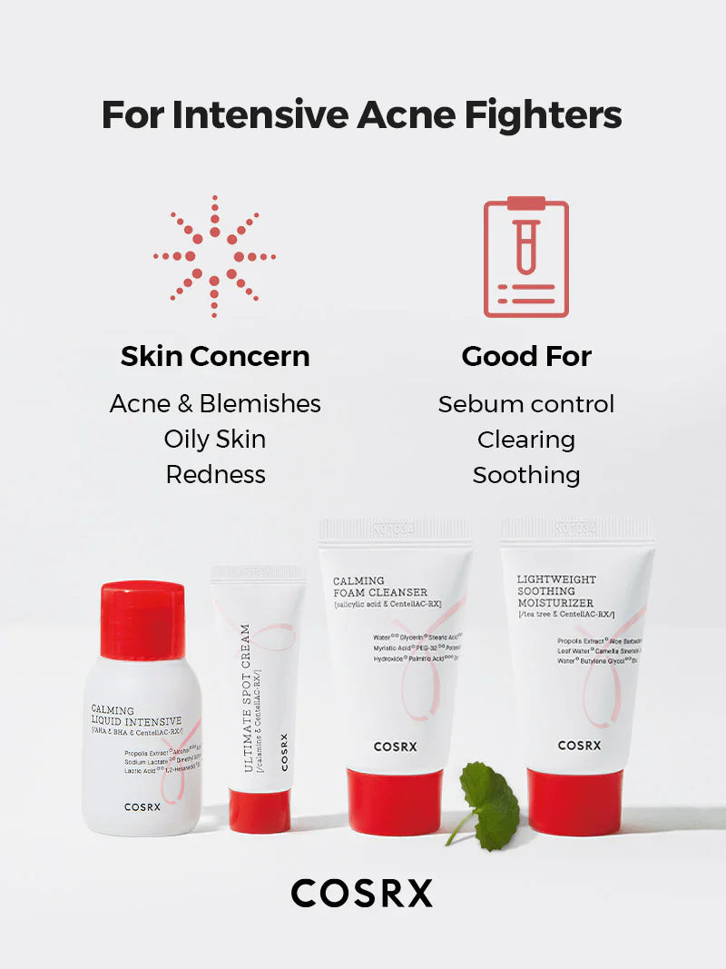 Cos Rx Sample Kit COSRX - ACNE HERO KIT INTENSIVE - DISCOVERY SET 4 STEPS