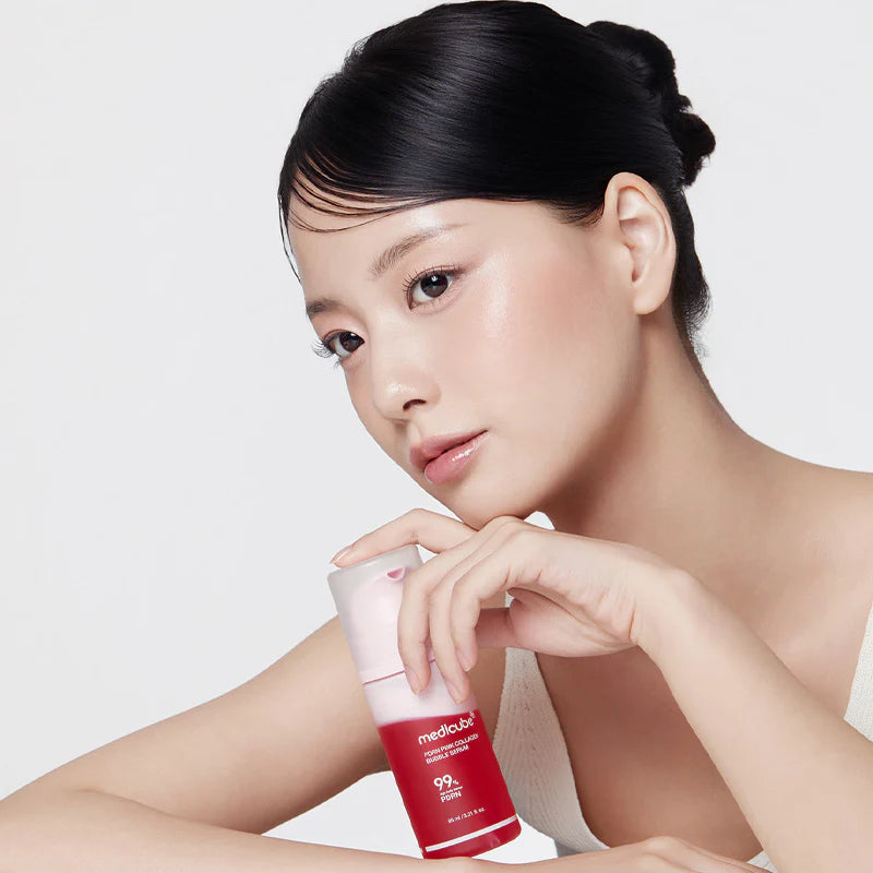 MEDICUBE PINK PDRN COLLAGEN BUBBLE SERUM 95 ML