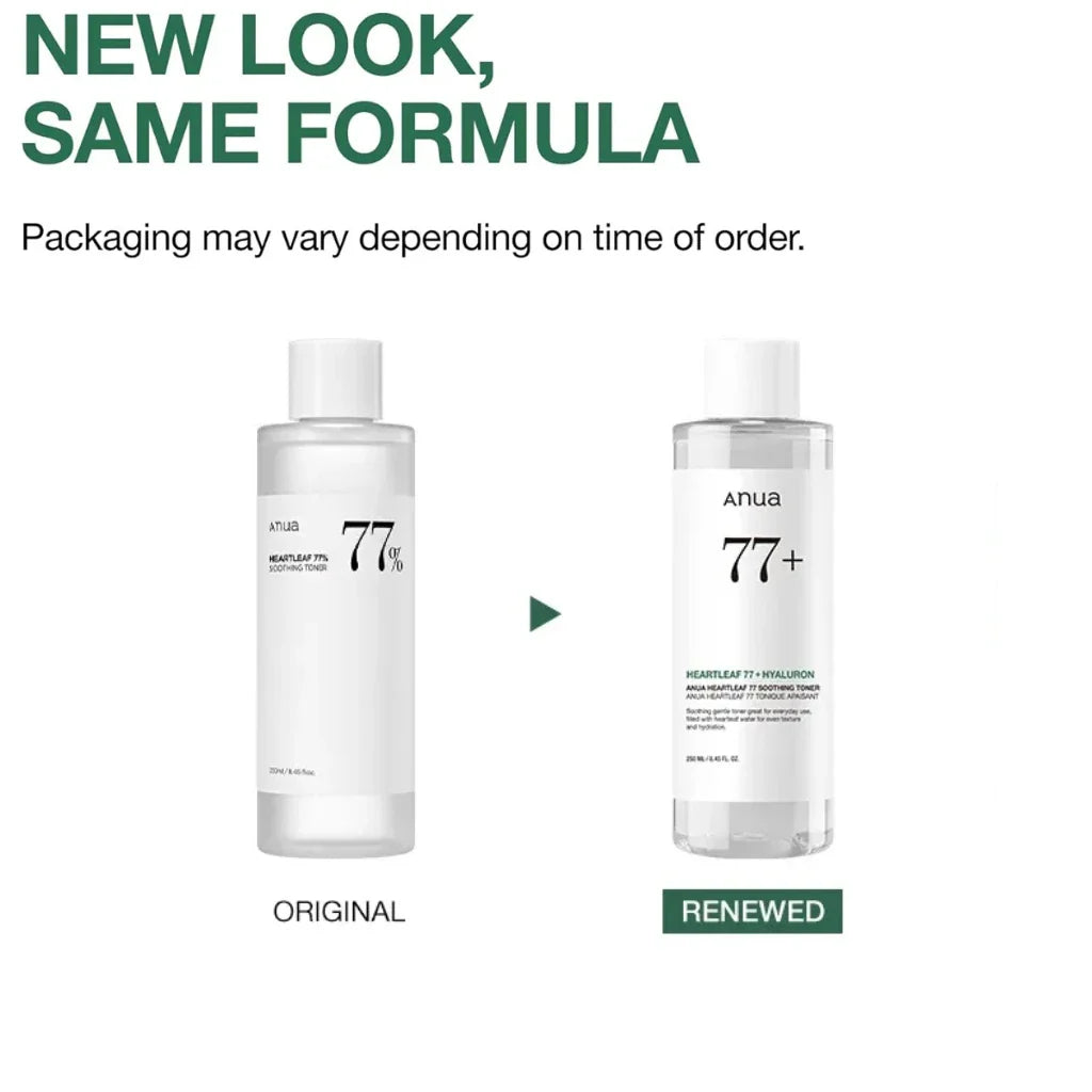 ANUA HEARTLEAF 77% SOOTHING TONER 250 ML (NEW)