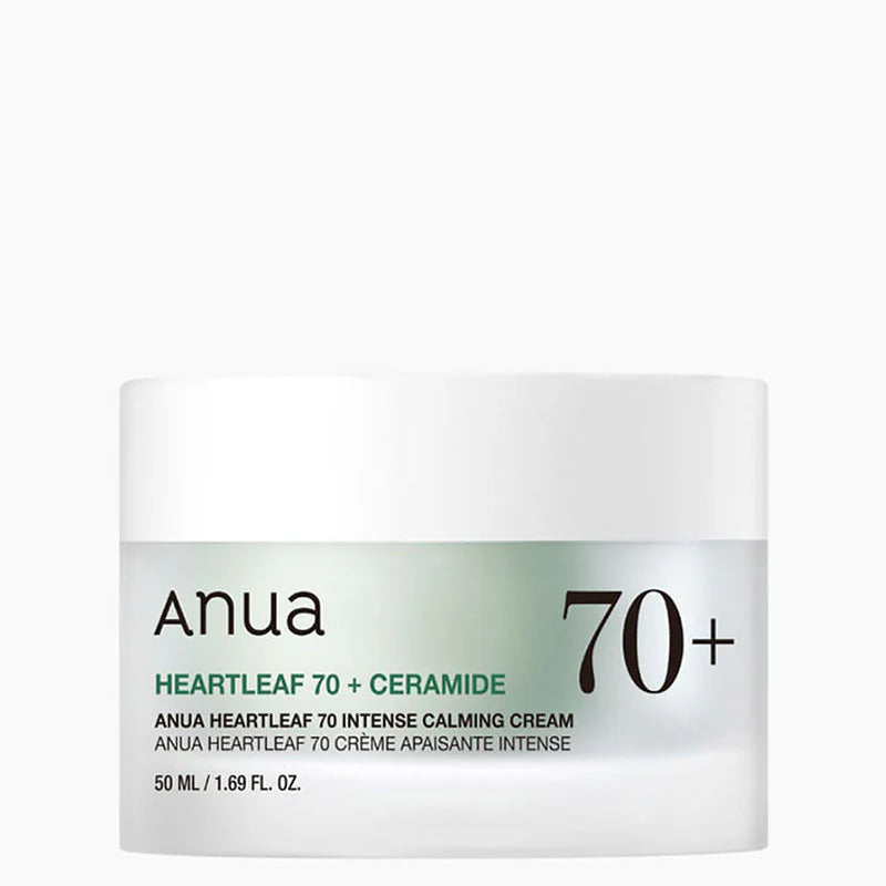 ANUA HEARTLEAF 70% INTENSE CALMING CREAM POUR LES PEAUX SENSIBLES ET ACNÉINQUES 50ML (NEW)