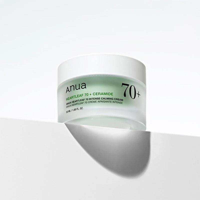 ANUA HEARTLEAF 70% INTENSE CALMING CREAM POUR LES PEAUX SENSIBLES ET ACNÉINQUES 50ML (NEW)
