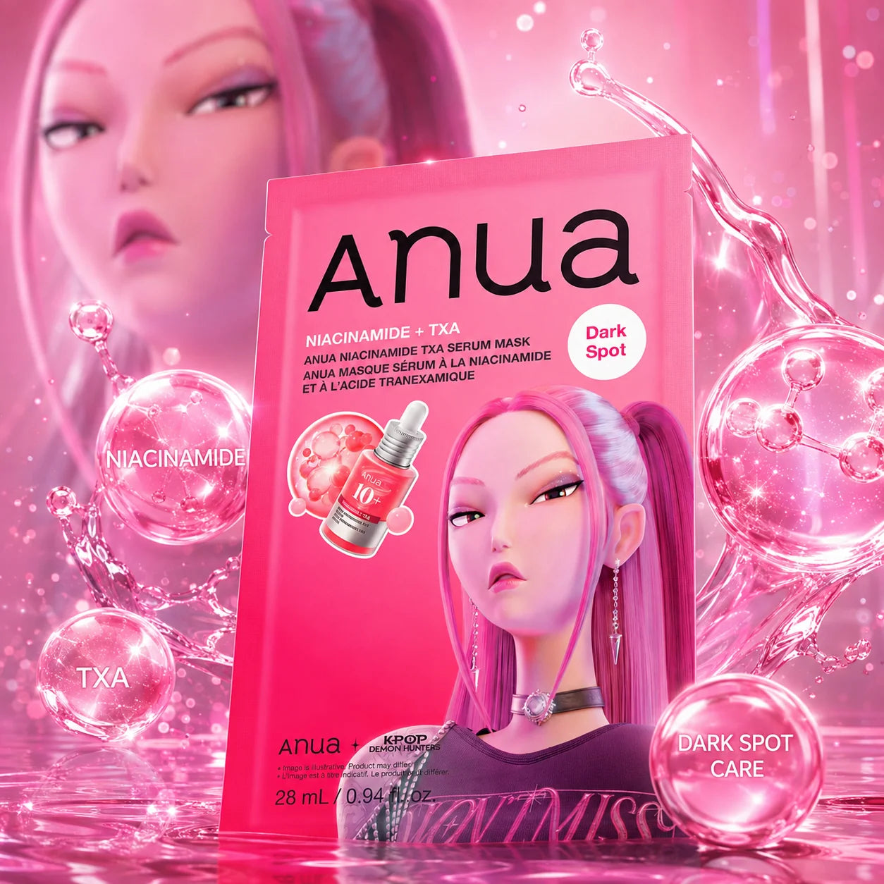 ANUA × KPOP DEMON HUNTERS NIACINAMID TXA SERUM MASK 28ML