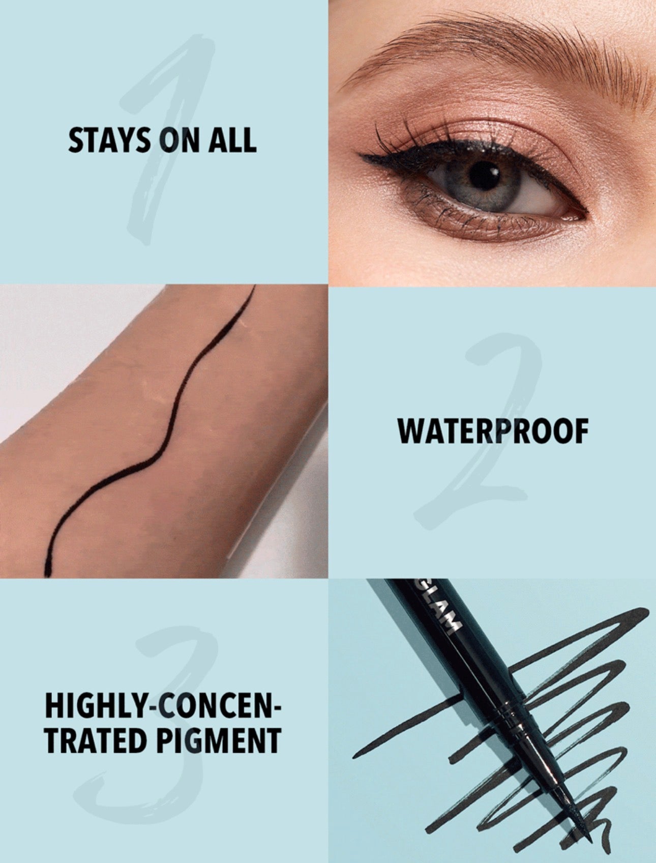 SHEGLAM EYELINER LIQUIDE WATERPROOF ULTRA NOIR