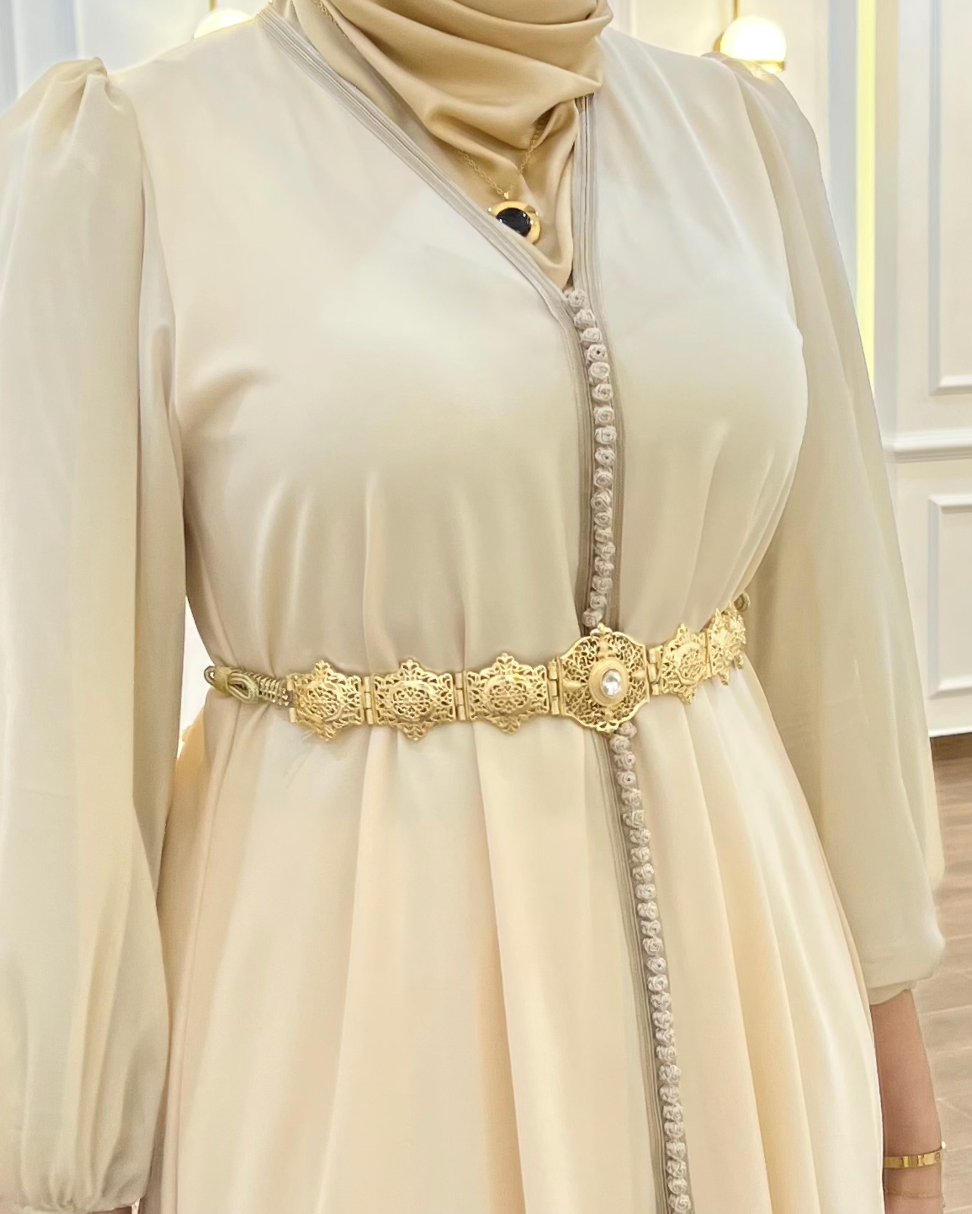 CEINTURE ROYALE DORÉE POUR CAFTAN (SLIM)