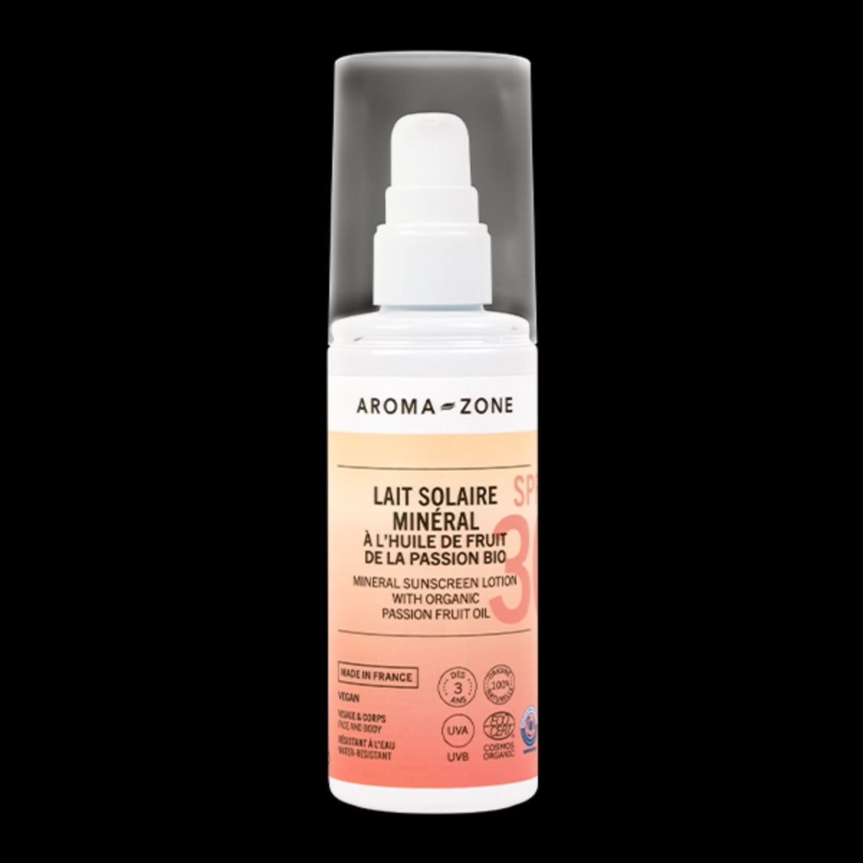 AROMA ZONE LAIT SOLAIRE BIO MINERAL SPF 30 UVA UVB