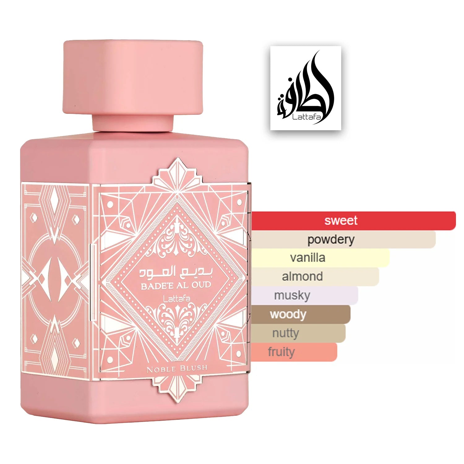 LATTAFA BADE'E AL OUD NOBLE BLUSH EDP 100ML ( DUPE GOOD GIRL BLUSH CAROLINA HERRERA )