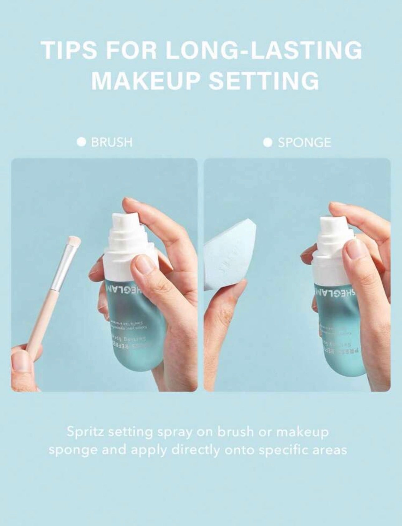 SHEGLAM SPRAY FIXATEUR PRESS REFRESH LONGUE DURÉE