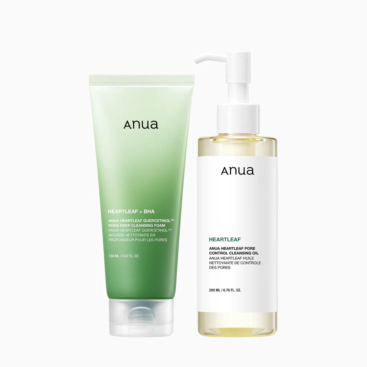 ANUA - DOUBLE CLEANSING DUO SET (200ML + 150ML) - KIT DOUBLE NETTOYAGE
