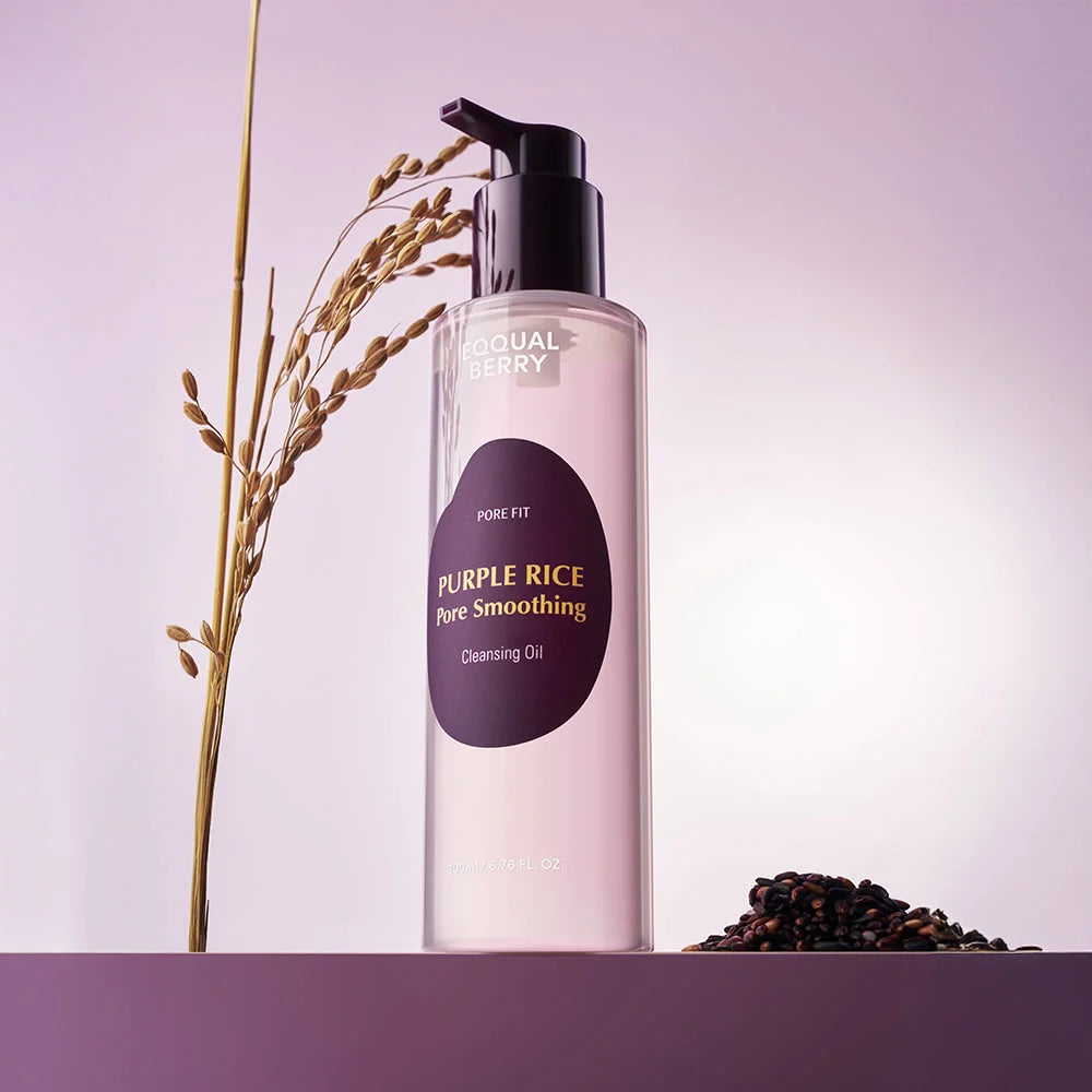EQQUALBERRY PURPLE RICE PORE SMOOTHING CLEANSING OIL 200ML
