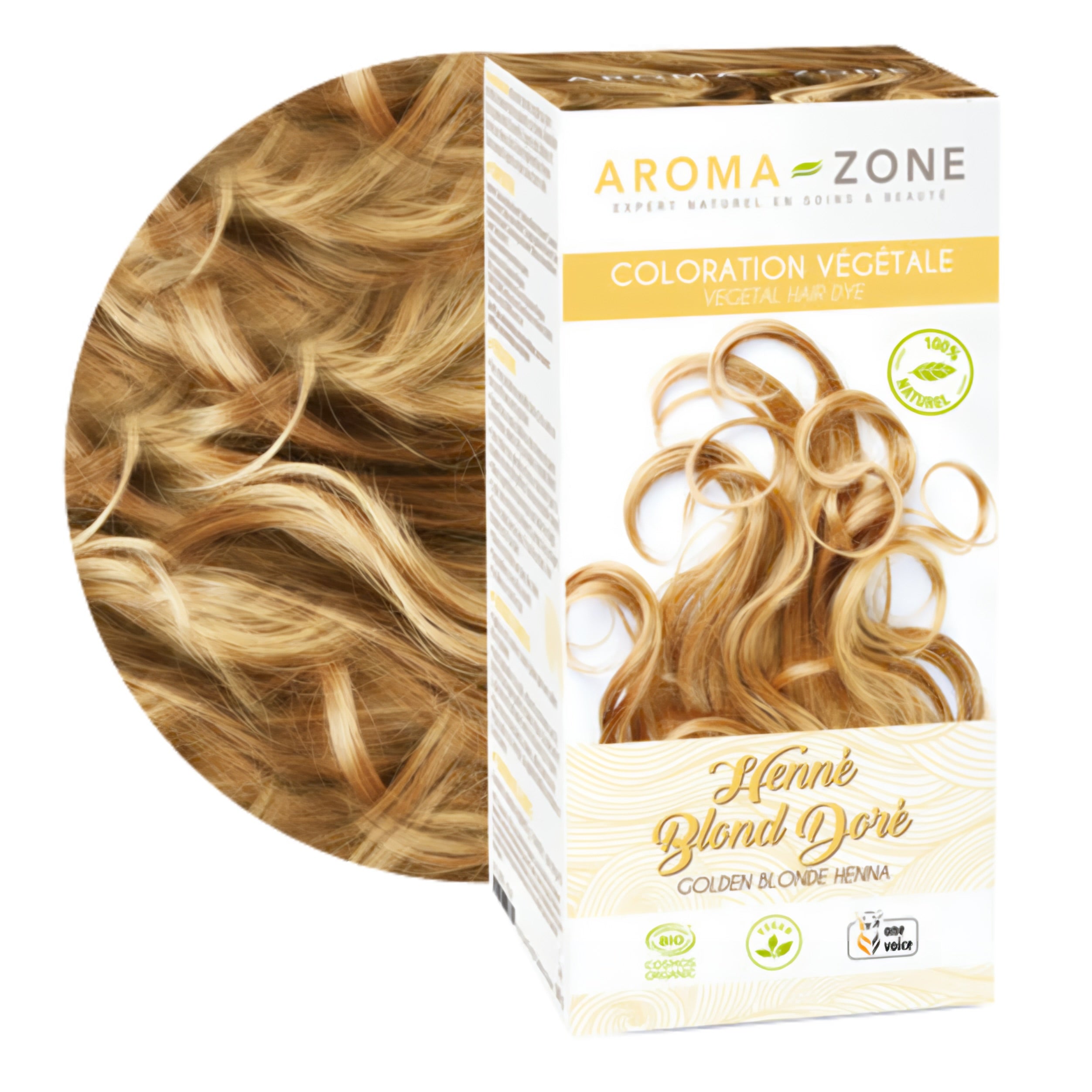 AROMA ZONE COLORATION VÉGÉTALE BIO COULEUR BLOND DORÉ