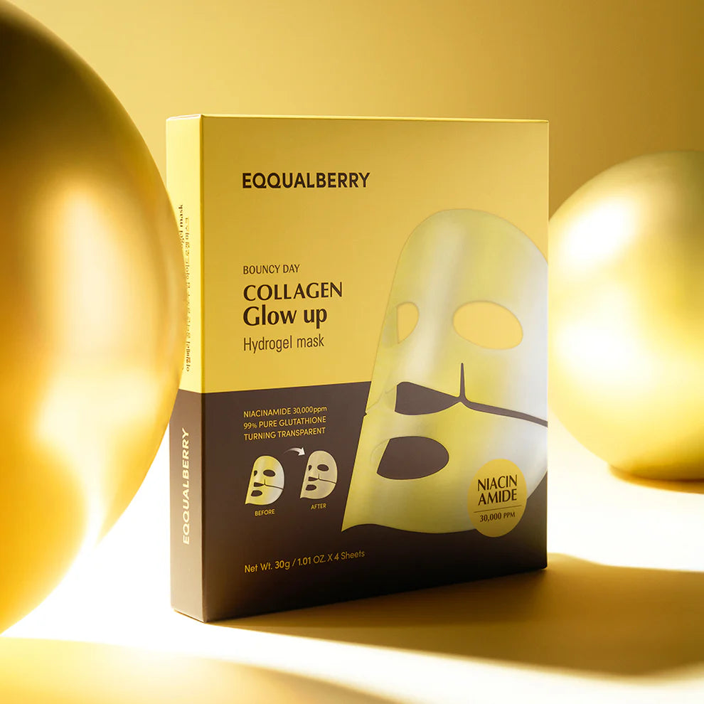 EQQUALBERRY COLLAGEN GLOW UP HYDROGEL MASK