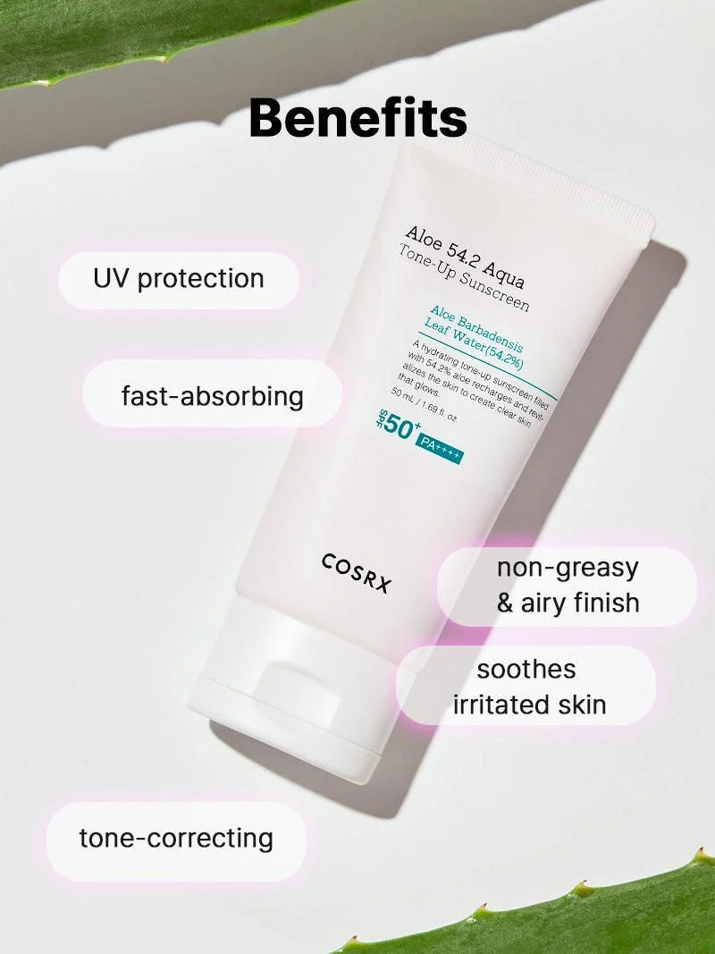 COSRX -ALOE 54.2 AQUA TONE UP SUNSCREEN SPF 50+PA++++