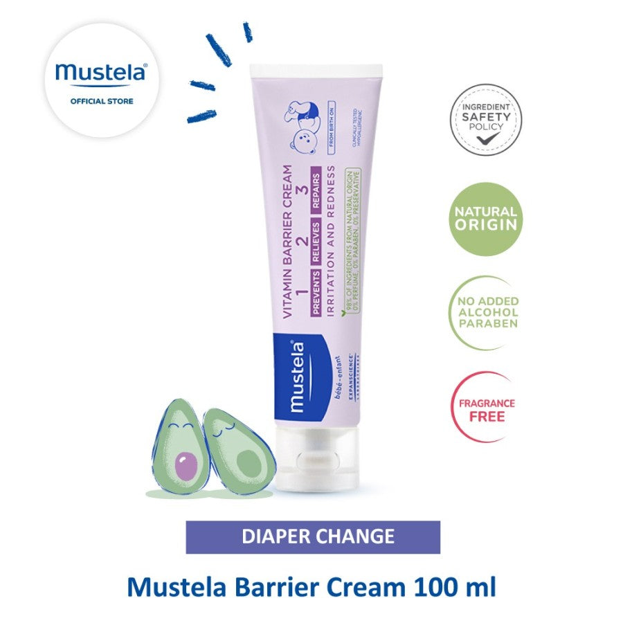 MUSTELA CRÈME CHANGE 1 2 3 POMMADES FESSES ROUGES 100ML