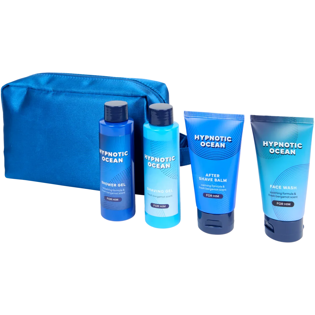 TROUSSE DE PRODUITS CADEAUX POUR HOMME ( GEL NETTOYANT / MOUSSE APRES RASAGE/MOUSSE DE RASAGE/ GEL DOUCHE )