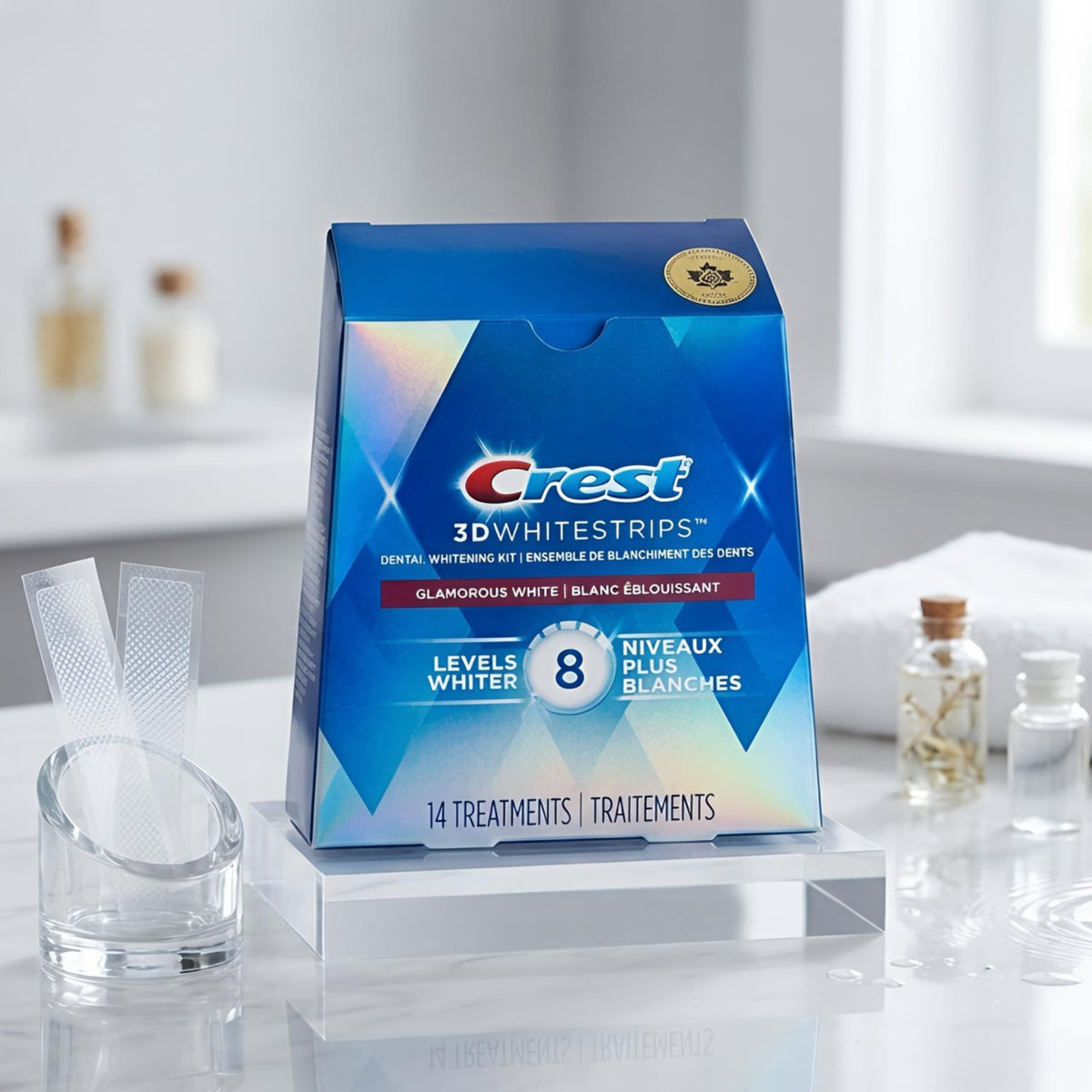 CREST 3D WHITESTRIPS – 8 LEVELS WHITER | 14 TREATMENTS