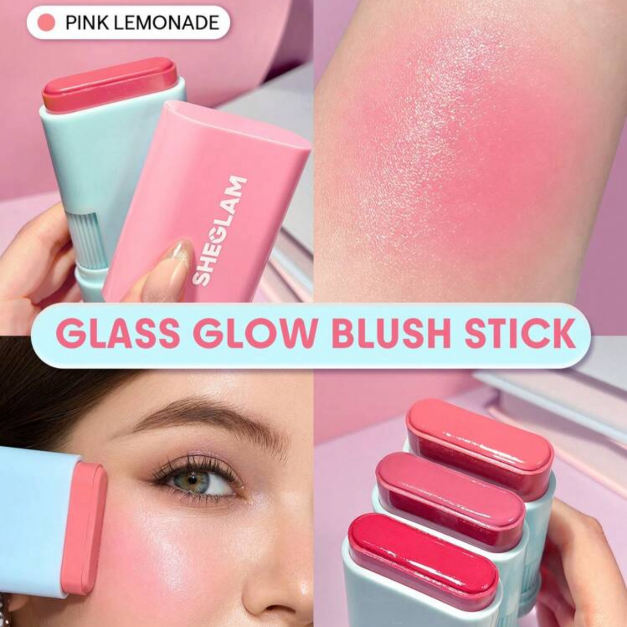 SHEGLAM BATON DE BLUSH GLASS GLOW PINK LEMONADE