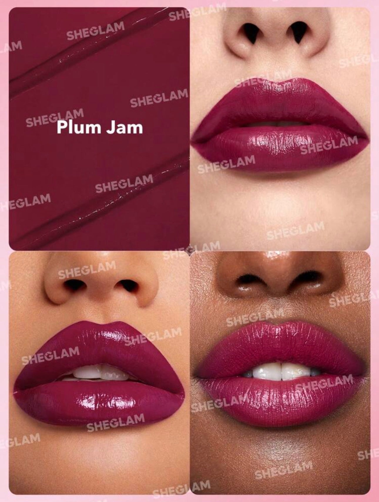 SHEGLAM CREAM ALLURE LIPSTICK COULEUR PLUM JAM