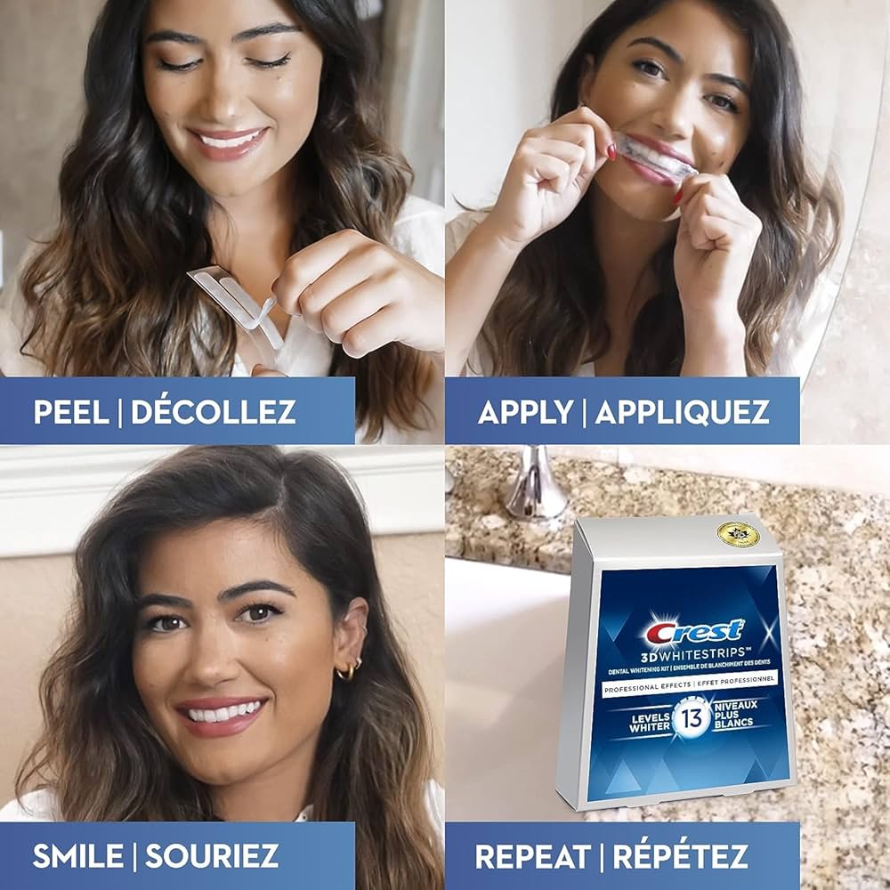 CREST 3D WHITESTRIPS PROFESSIONAL EFFECTS 12 LEVELS WHITER, 20 TREATMENTS