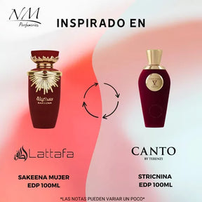 LATTAFA SAKEENA EAU DE PARFUM 100 ML ( DUPE DE V CANTO - STRICNINA )