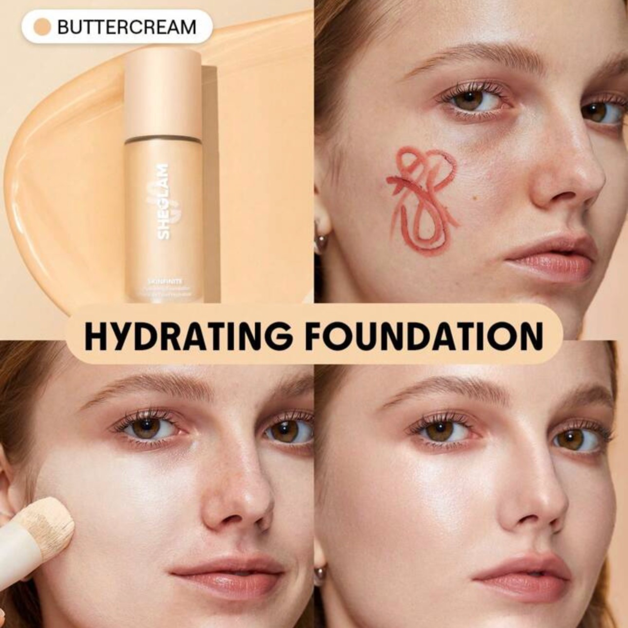 SHEGLAM FOND DE TEINT HYDRATANT SKINFINITE (BUTTERCREAM )