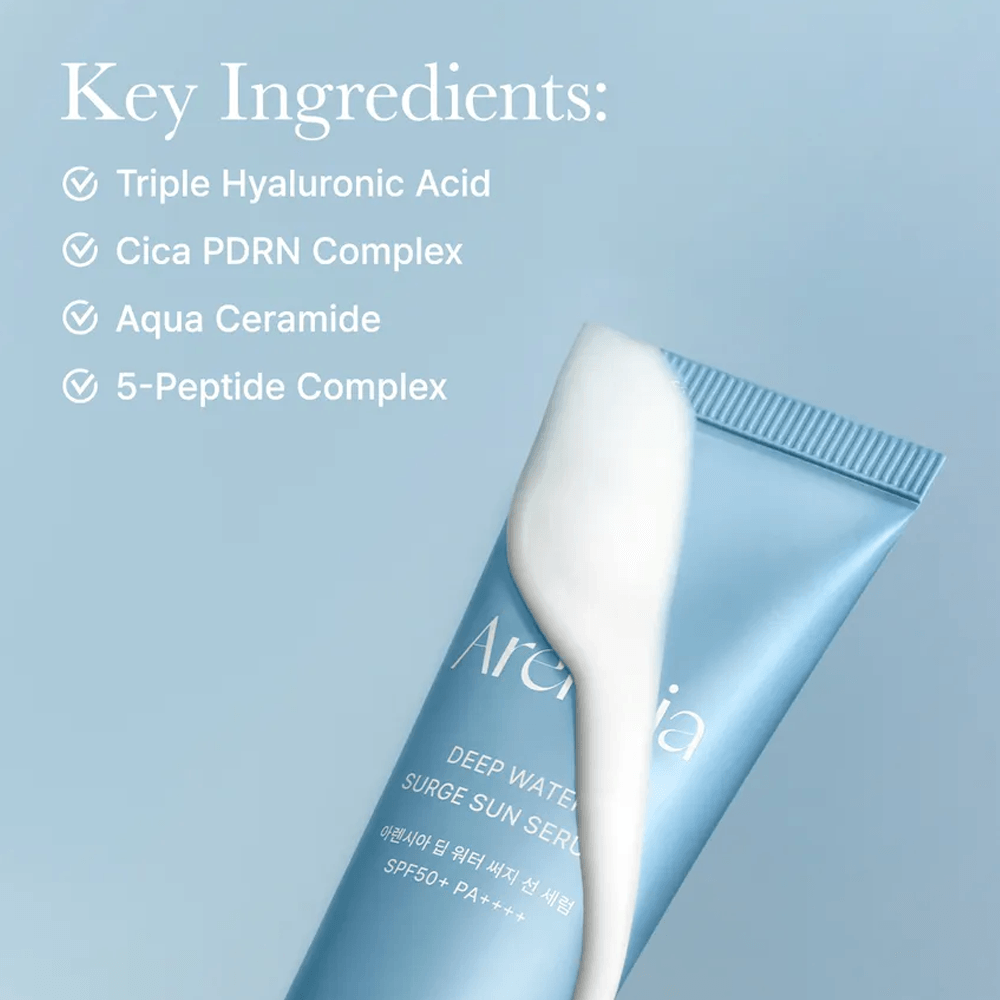 ARENCIA DEEP WATER SUGAR SUN SERUM SPF50++++ 50ML