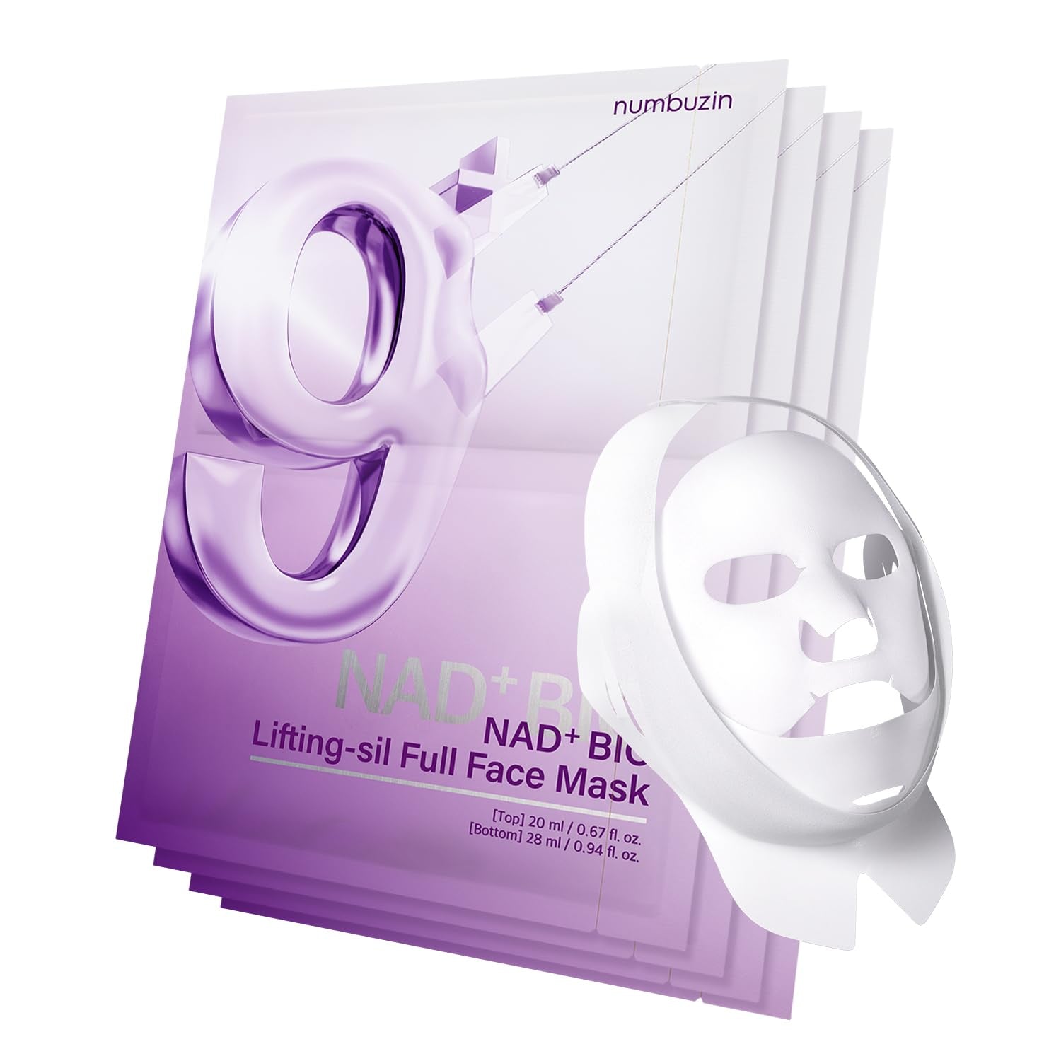 NUMBUZIN NO 9 SHEET MASK MAD + BIO LIFTING SIL FULL MASK