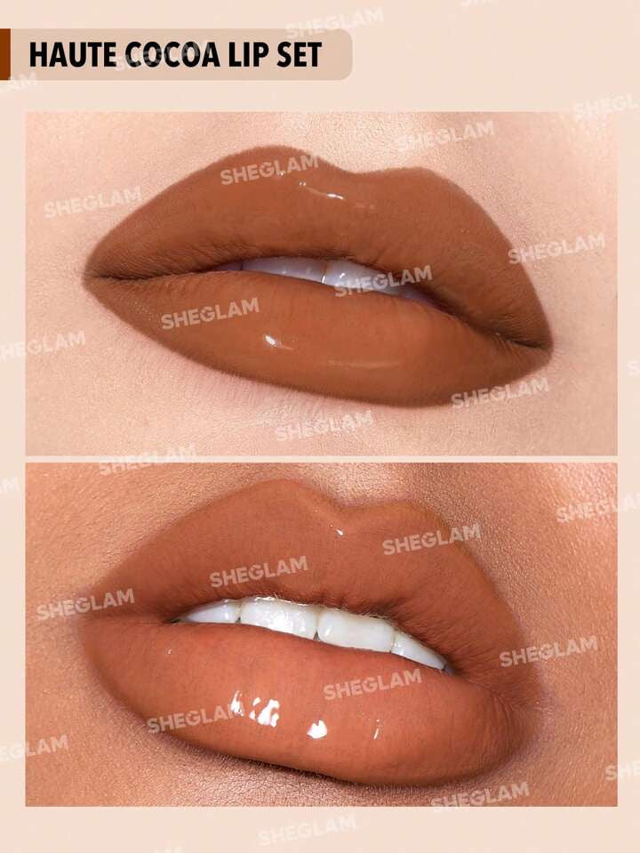 SHEGLAM SOFT 90s GLAM DUO SET POUR LES LÈVRES HAUTE COCOA