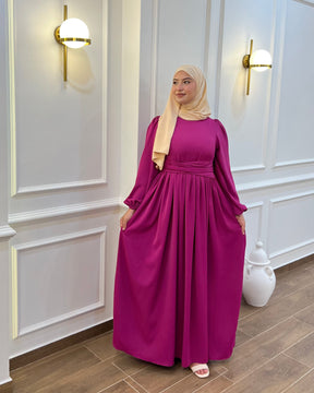 ROBE SUMMER DION TRÈS CLASSE DE COULEUR FUSHIA