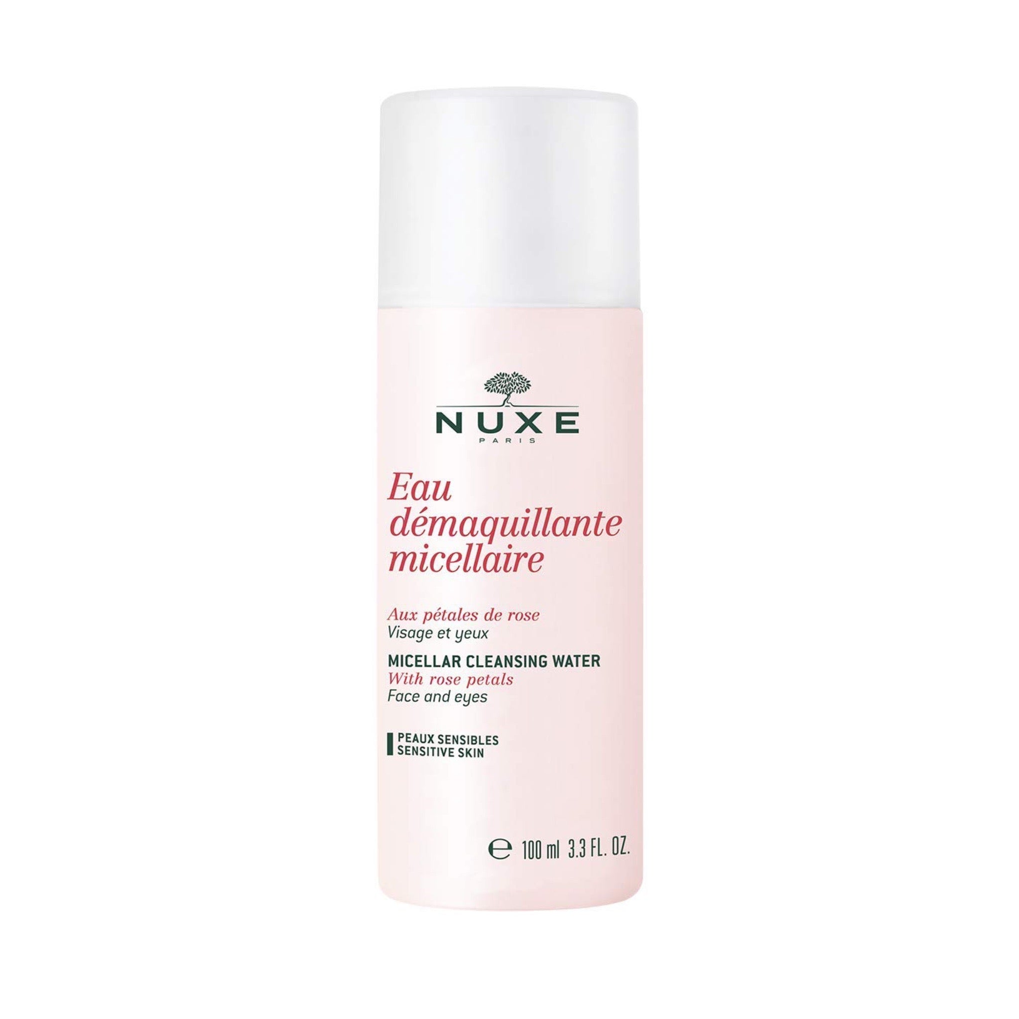 NUXE EAU DÉMAQUILLANTE MICELLAIRE AUX PÉTALES DE ROSE VISAGE ET YEUX 100 ML