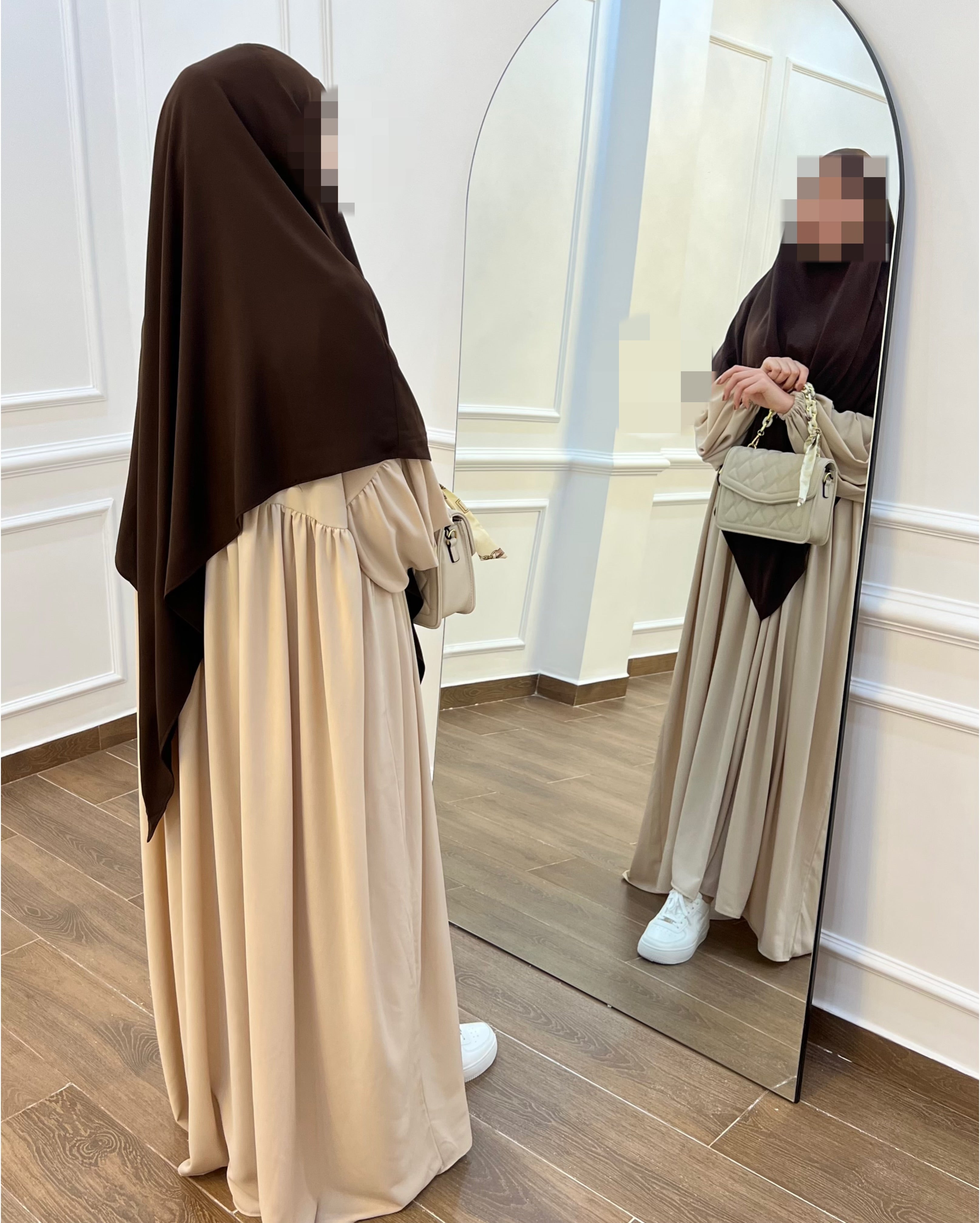 HIJAB CHAR3i TRÈS CONFORTABLE EN BEIGE
