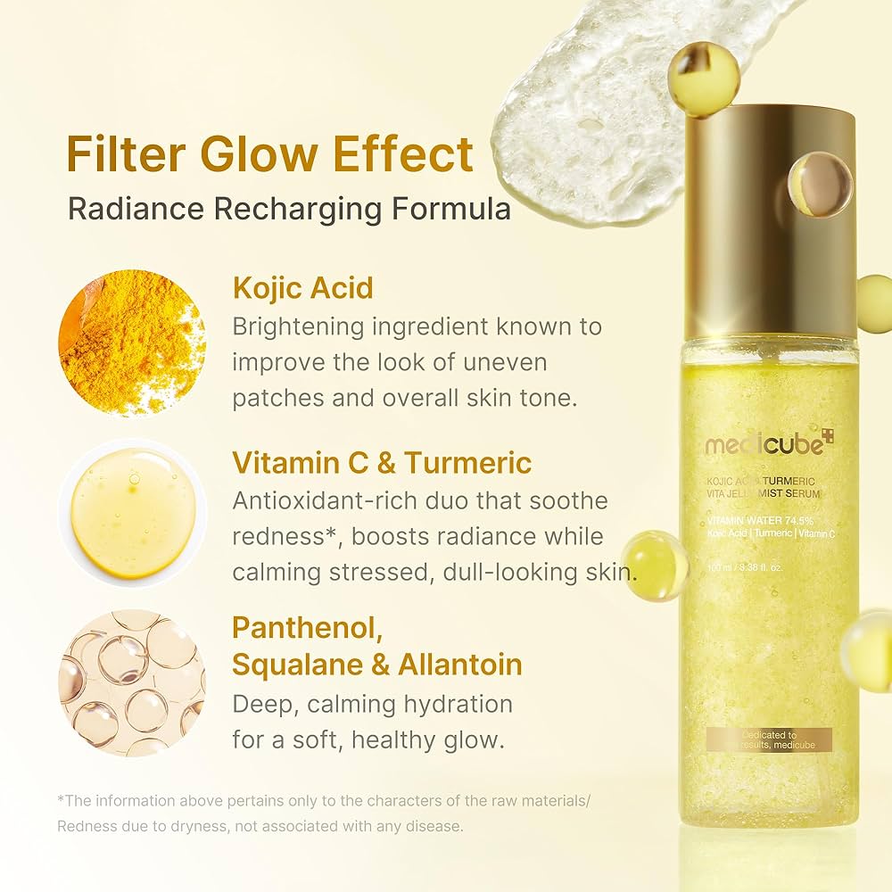 MEDICUBE KOJIC ACID TERMERIC VITA JELLY MIST SERUM 100ML