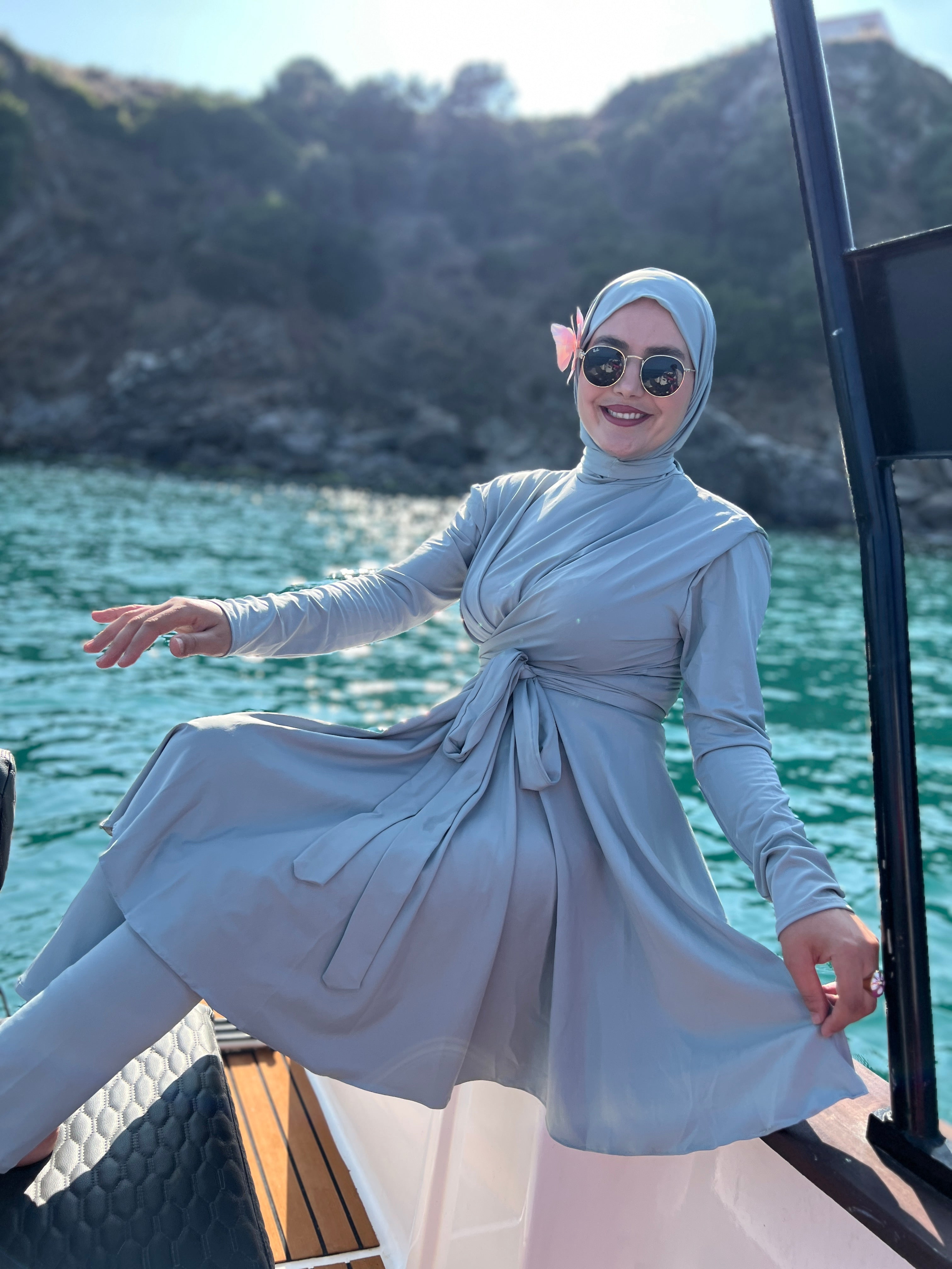 BURKINI STYLE ROBE CLOCHE COULEUR VERT MINT