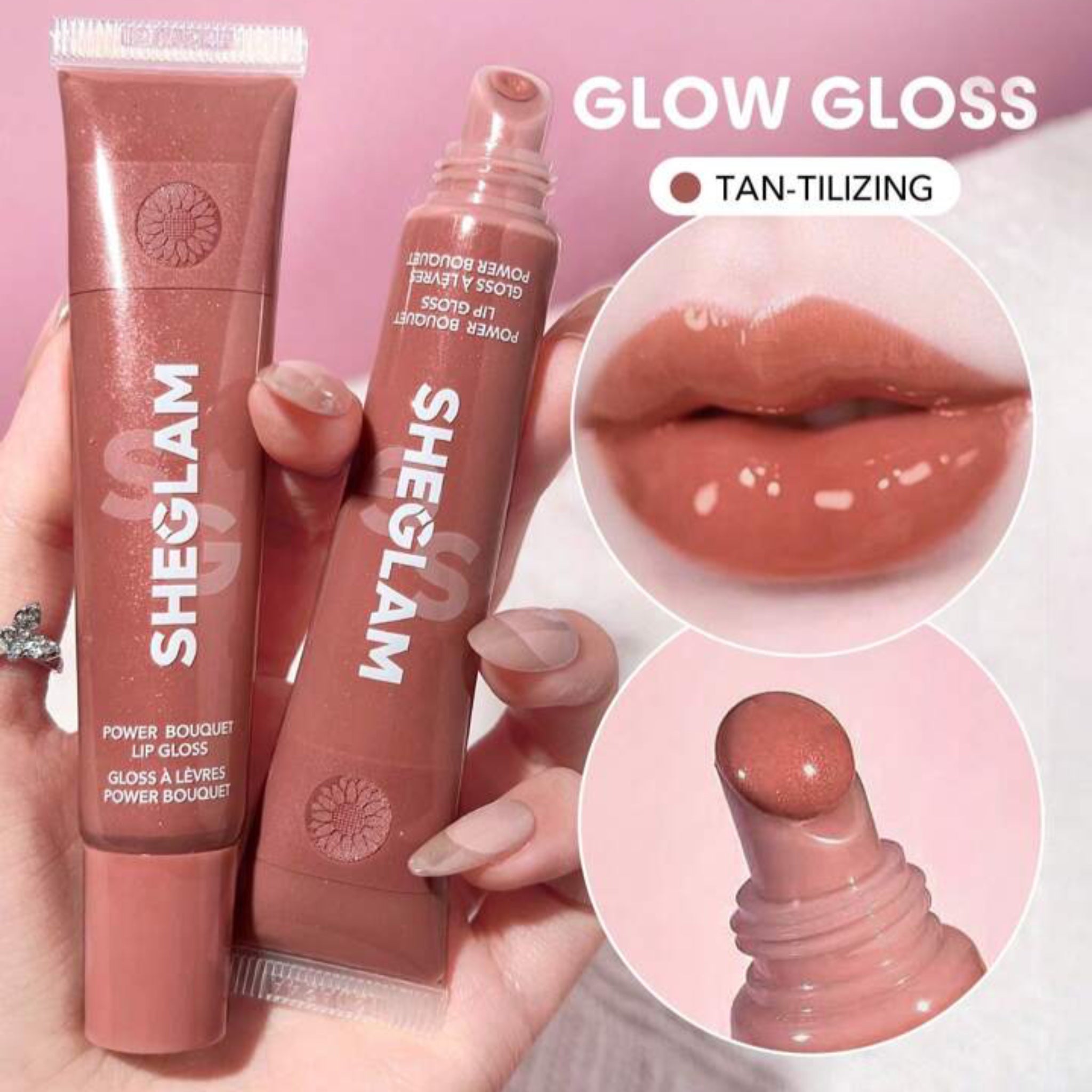 SHEGLAM BRILLANT A LÈVERES POWER BOUQUET HYDRATANT TEINTÉ TAN-TILIZING