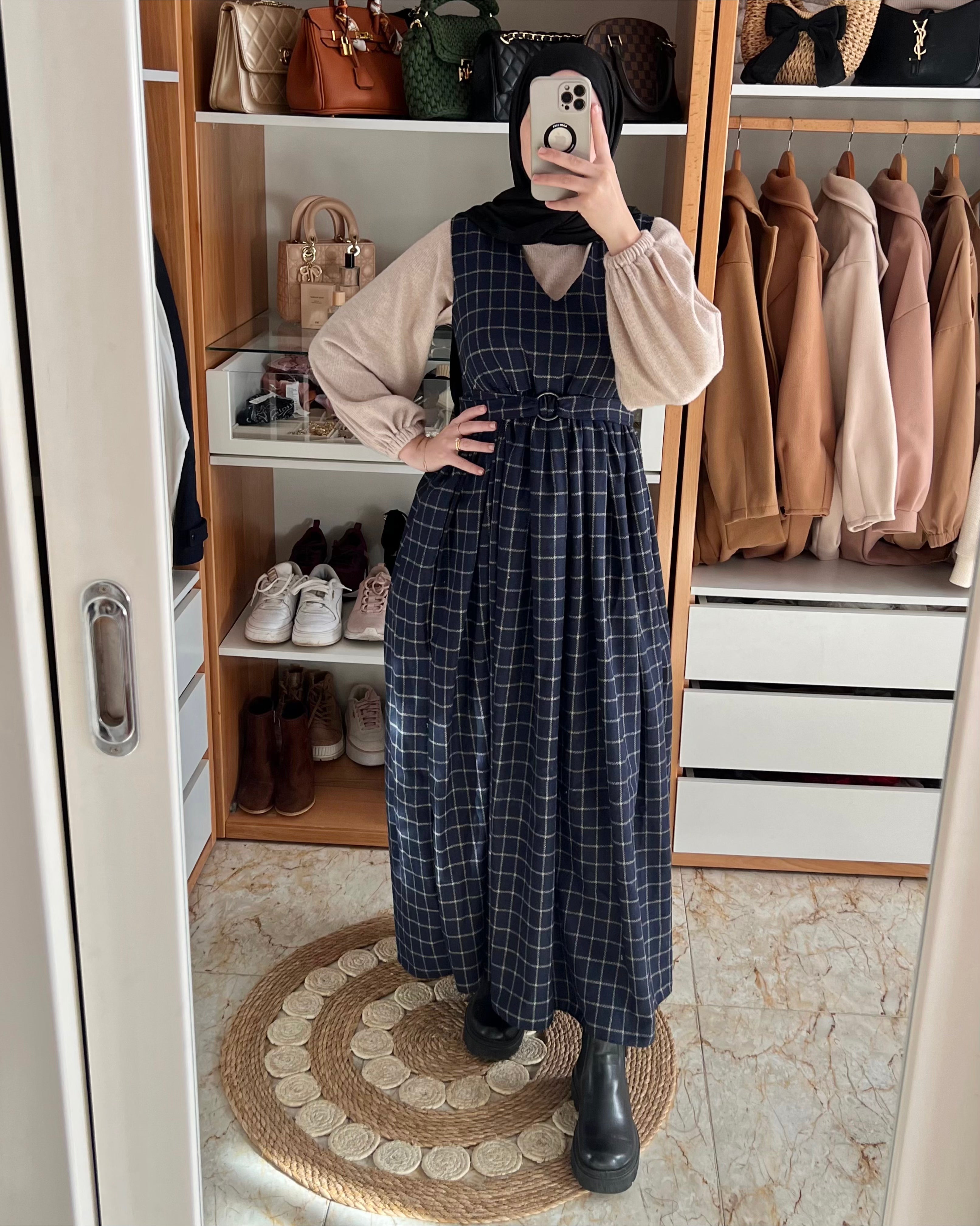 ROBE VINTAGE STYLE CHAUDE HIVER QUALITÉ SUPÉRIEURE BLEUE