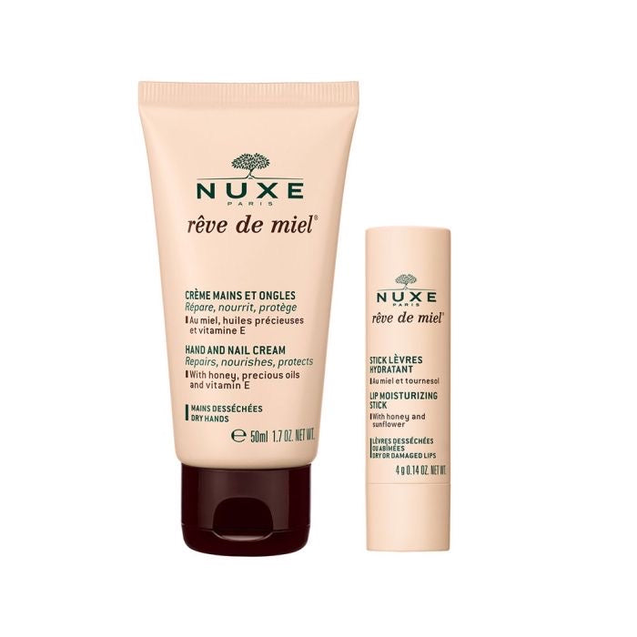 KIT NUXE RÊVE DE MIEL CRÈME MAINS ET ONGLES + STICK LÈVRES HYDRATANT - Premium  from DION - Just DA 1500! Shop now at DION