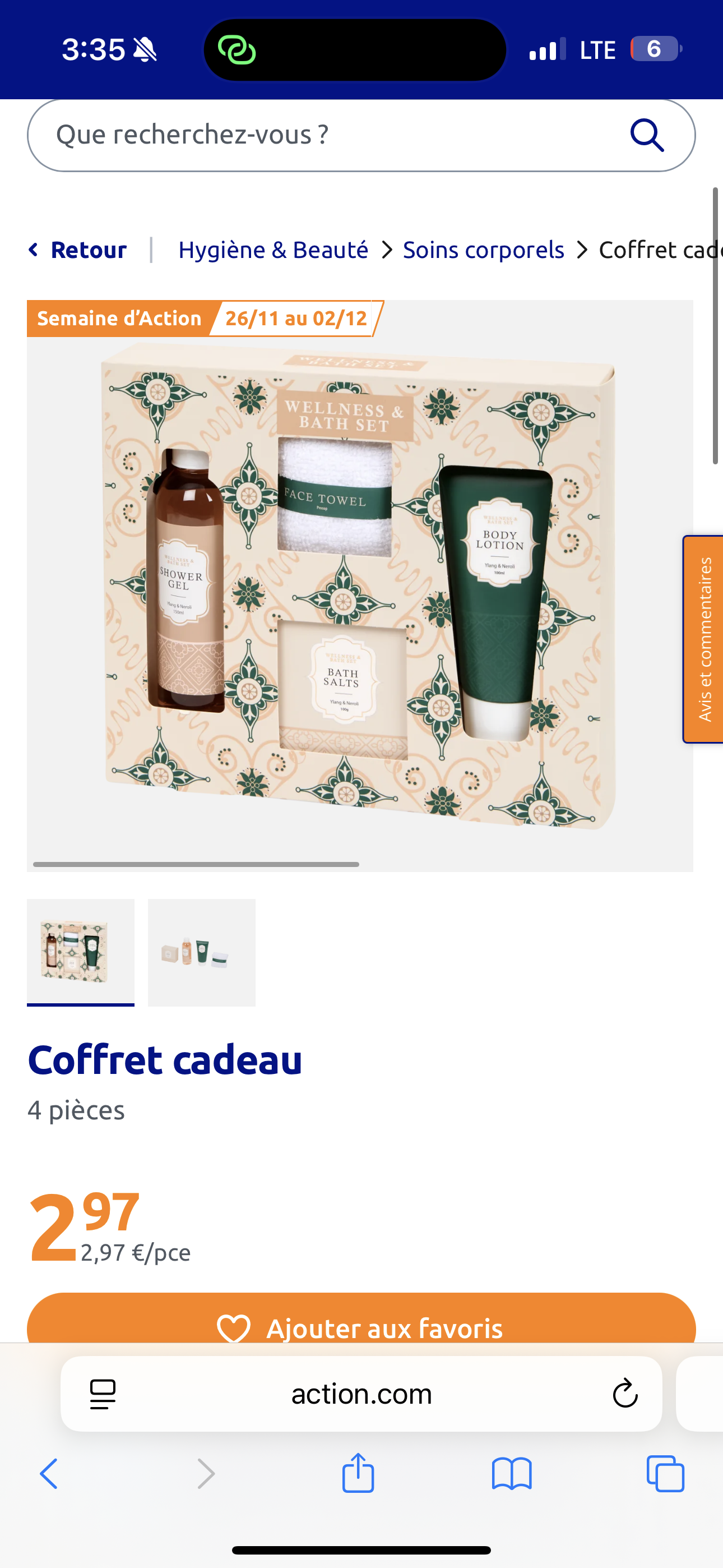 COFFRET CADEAU 4 PIÈCES