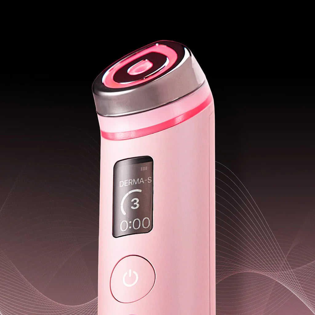 MEDICUBE AGE-R BOOSTER PRO PINK 6-IN-1 REAL GLASS GLOW BEAUTY MASSAGER