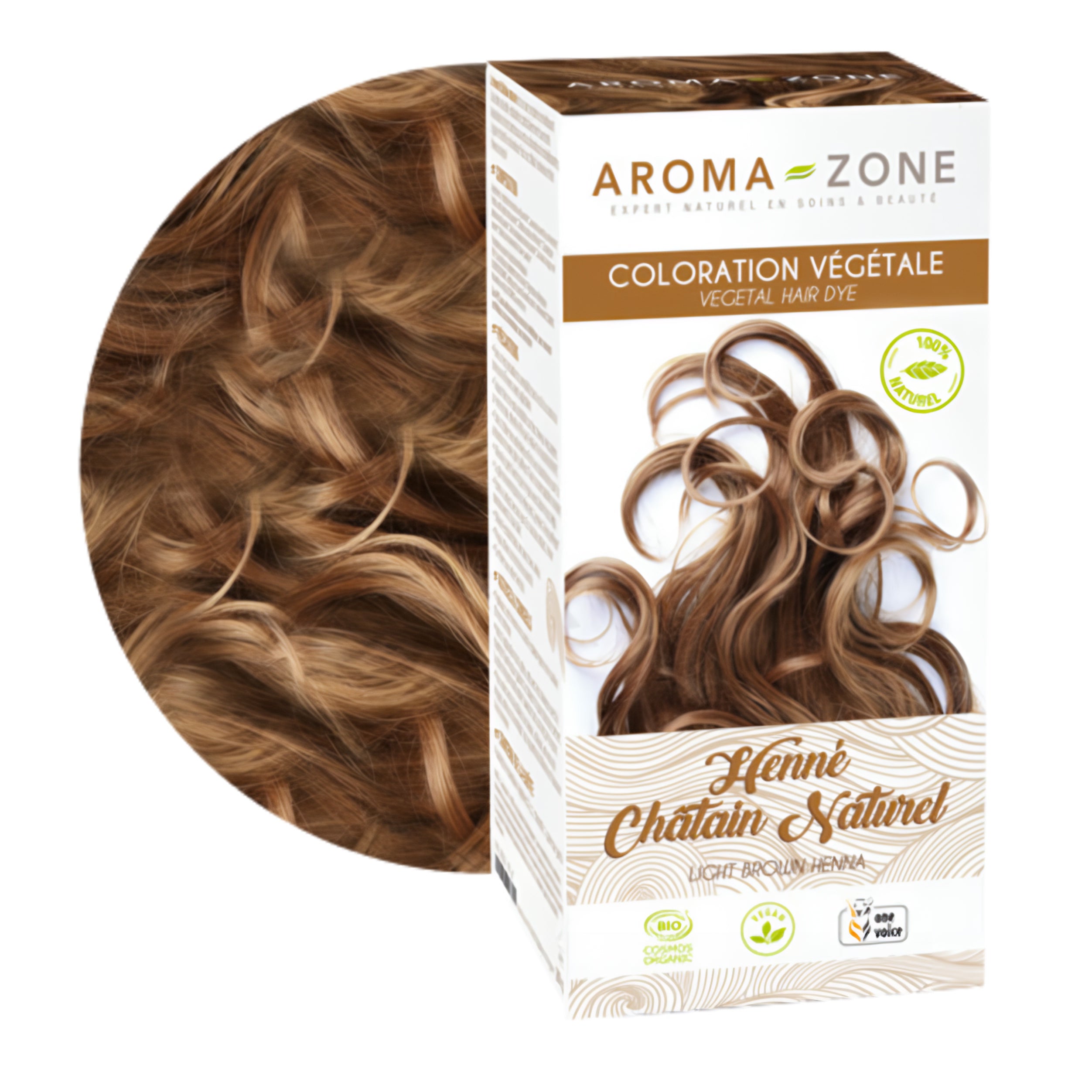 AROMA ZONE COLORATION VÉGÉTALE BIO COULEUR CHATAIN NATUREL