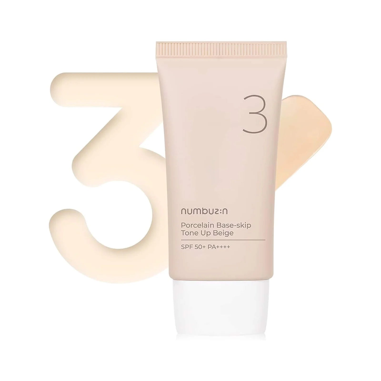 NUMBUZIN NO.3 PORCELAIN BASE-SKIP TONE UP BEIGE SPF50+ PA++++