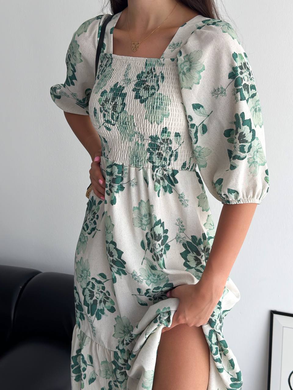 ROBE MI - LONGUE EFFET FLORAL - Premium ROBE from DION - Just DA 5300! Shop now at DION